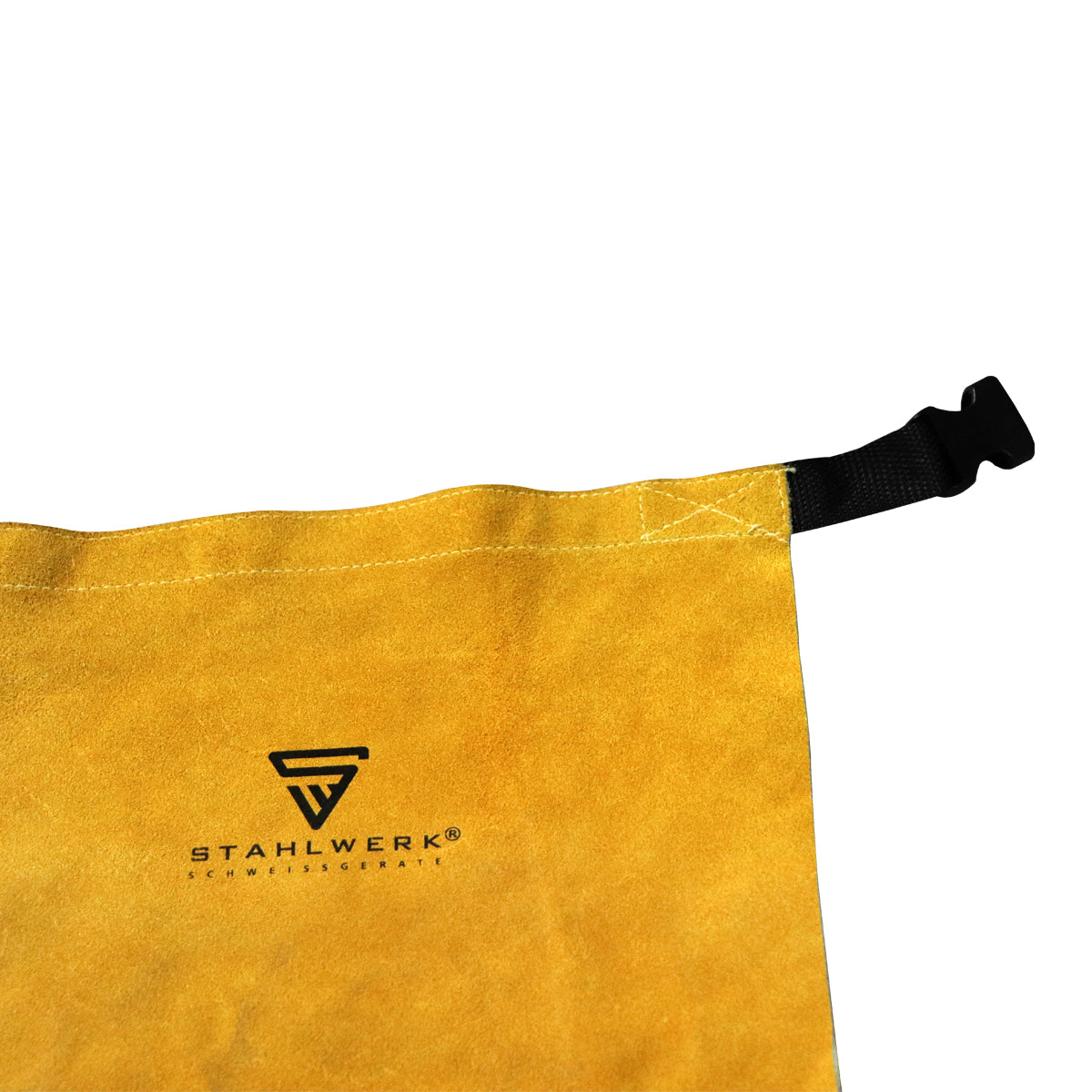 STAHLWERK Schweißerschürze kurz aus hitzebeständigem Echtleder / Arbeitsschutz / Schutzkleidung für Schweißen und Plasmaschneiden