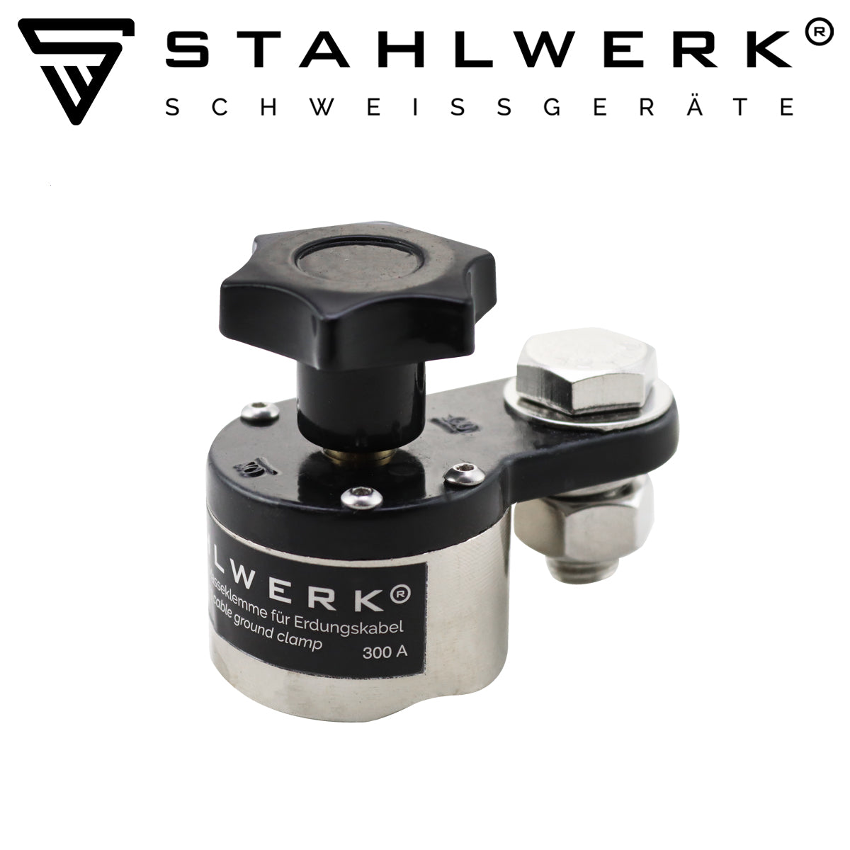 STAHLWERK Massemagnet bis 300 A / schaltbarer Massemagnet für Schweißkabel