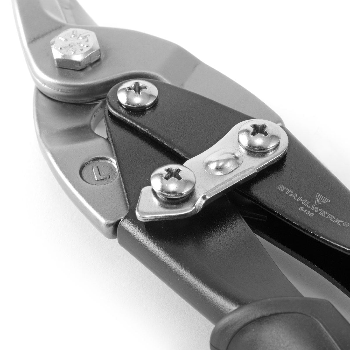 Forbici di foglio professionale in acciaio realizzate in acciaio cromatico-vanadio robusto per fogli fino a 1,25 mm di spessore di stagno