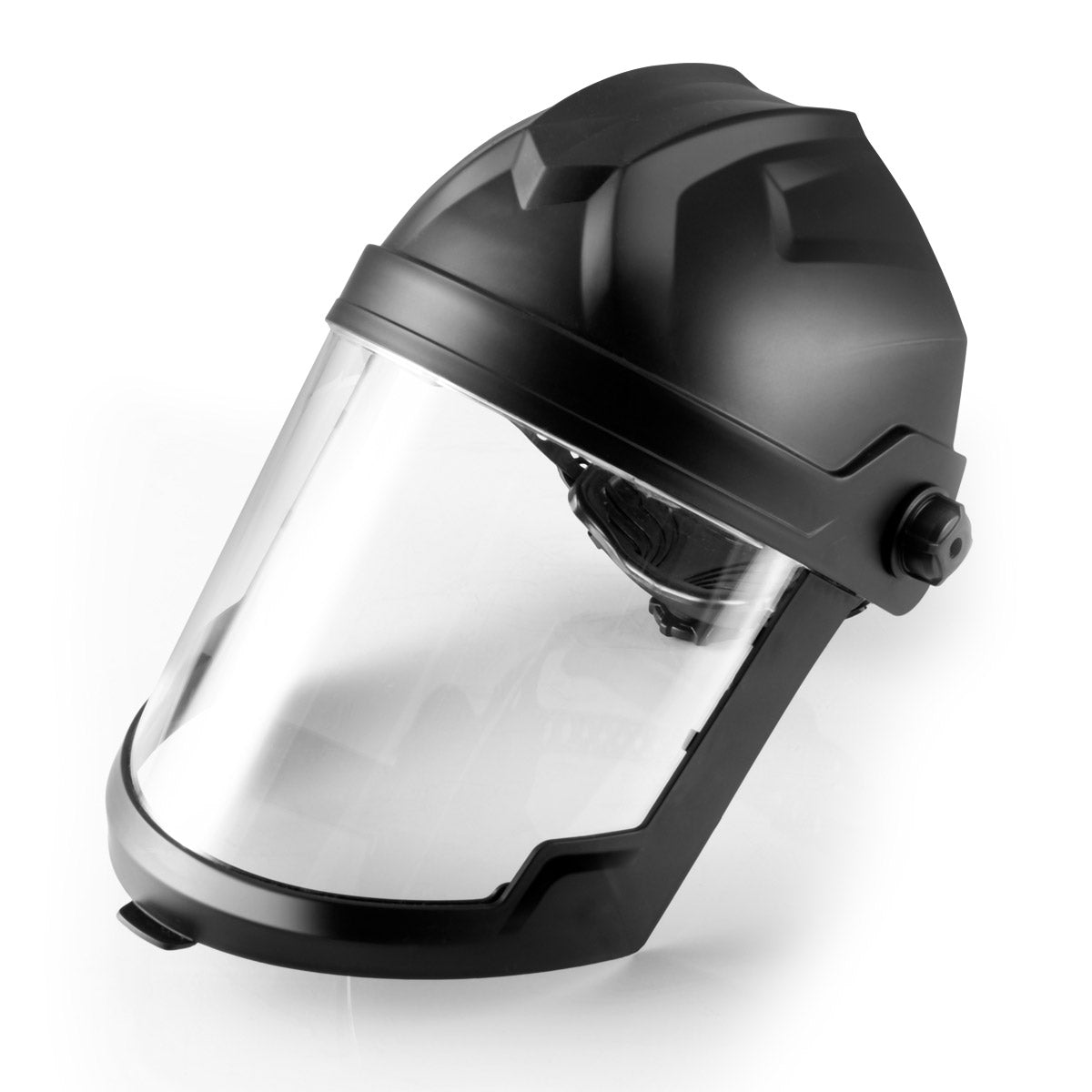 STAHLWERK Schleifmaske - Perfekter Schutz bei Schleifarbeiten und spanabhebenden Arbeiten - 2 mm dicke Schutzscheibe