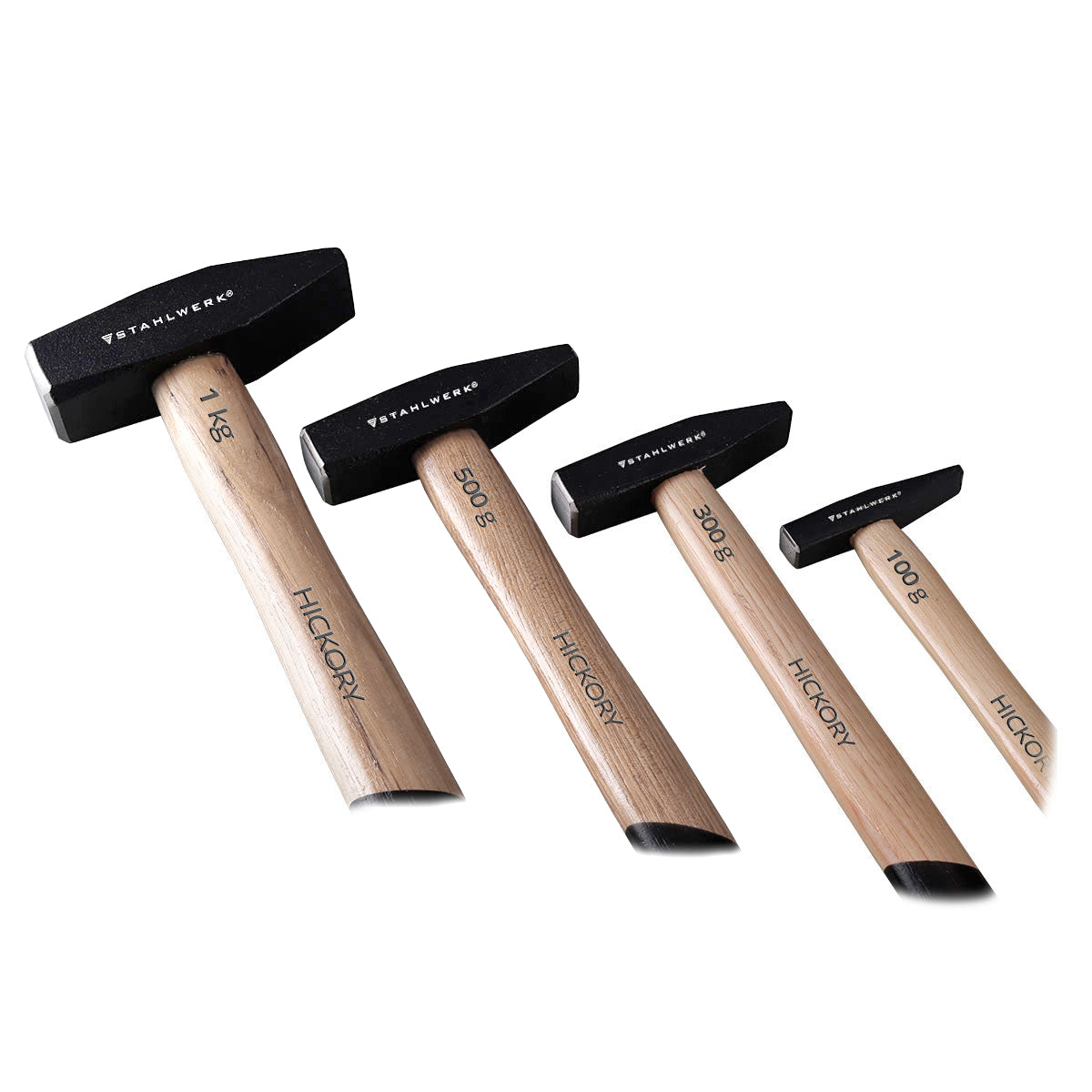 Çelik İşleri Çatal Çilingir Sette 100 g 300 g 500 g 1000 g Dövme çelik, iyi dengeli, ergonomik koldan yapılmış Sağlam Kafa Kırık dirençli Hickory Ahşap