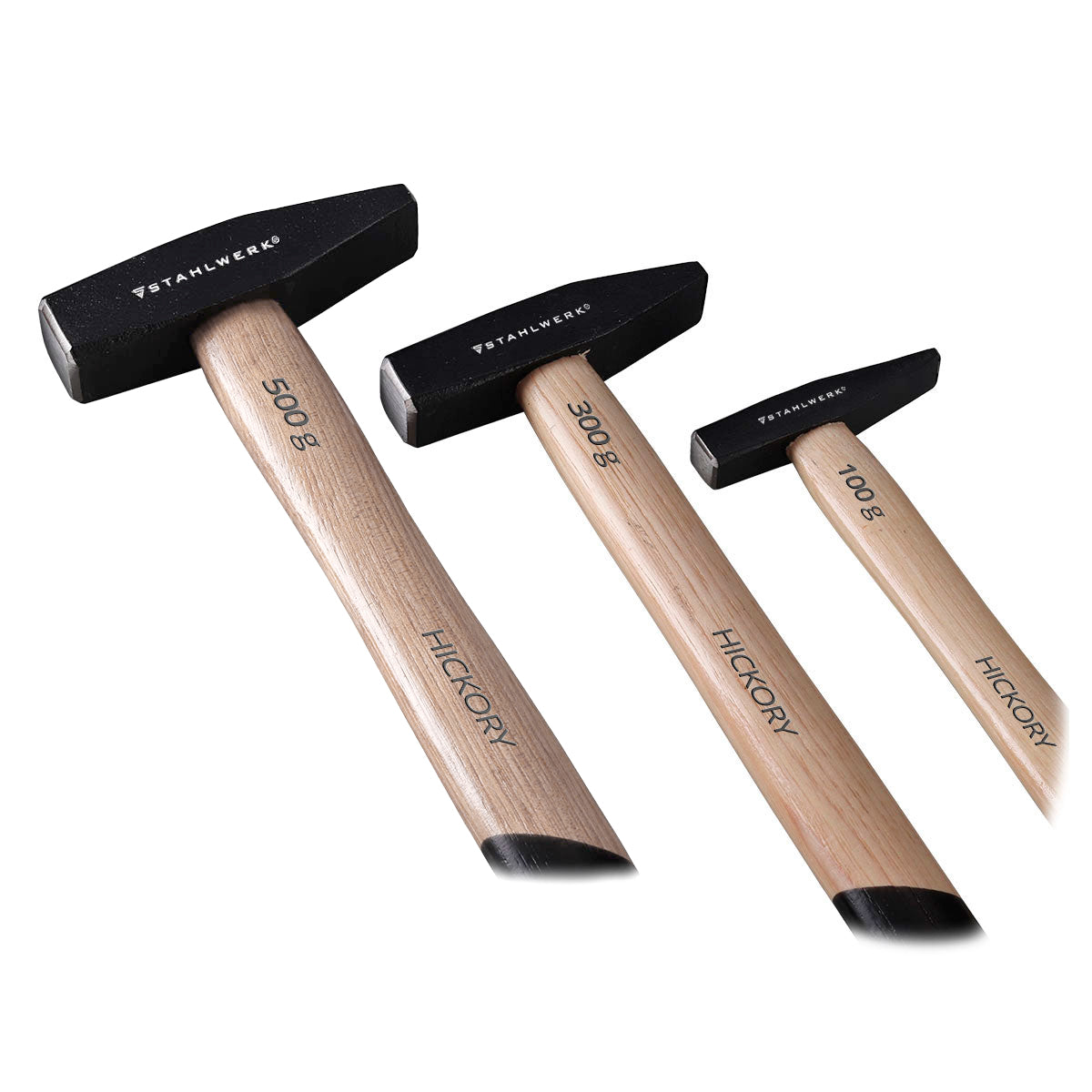 Hammer de Steelworks / Schlosserhammer Conjunto de 100 g / 300 g / 500 g