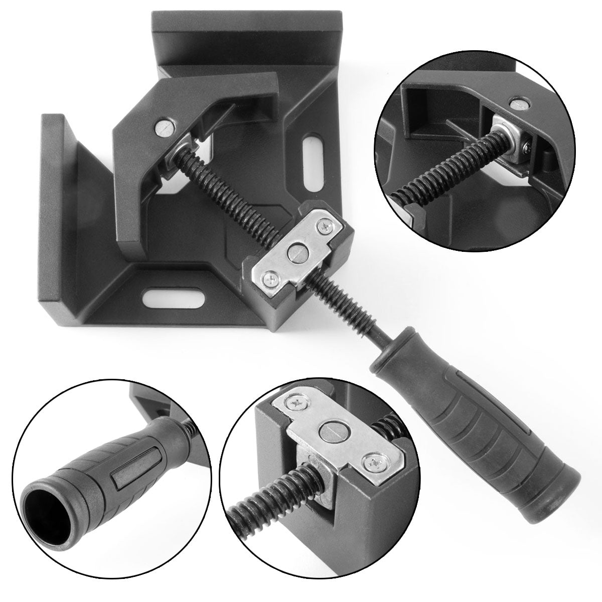 Steelworks WK 95-ST stable and light angle clamp for workpieces made of metal, wood and plastic