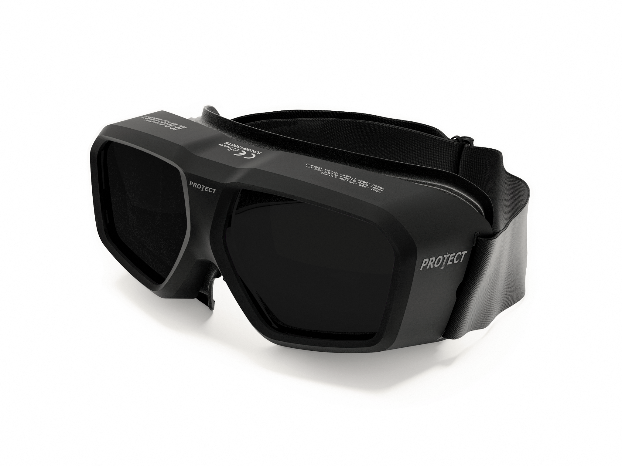 Laserjustierbrille COVERLIGHT Filter: 0156, Gestellfarbe schwarz (für Brillenträger geeignet)