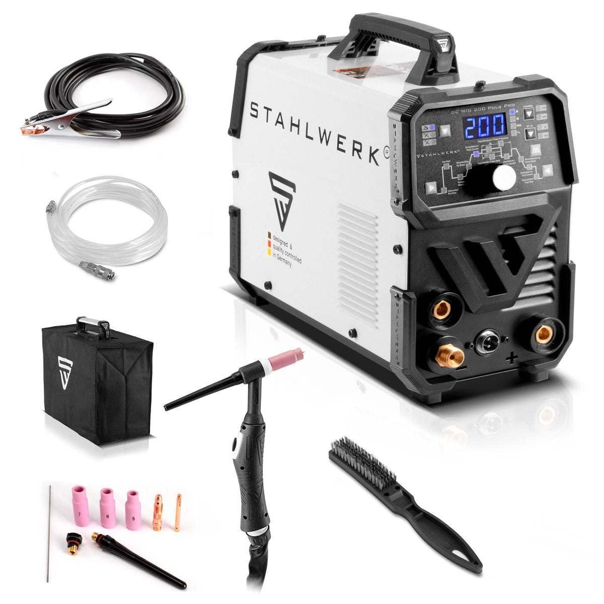 Steelworks 2-in-1-combi welding machine DC WIG 200 PULS PRO-Digital pr
