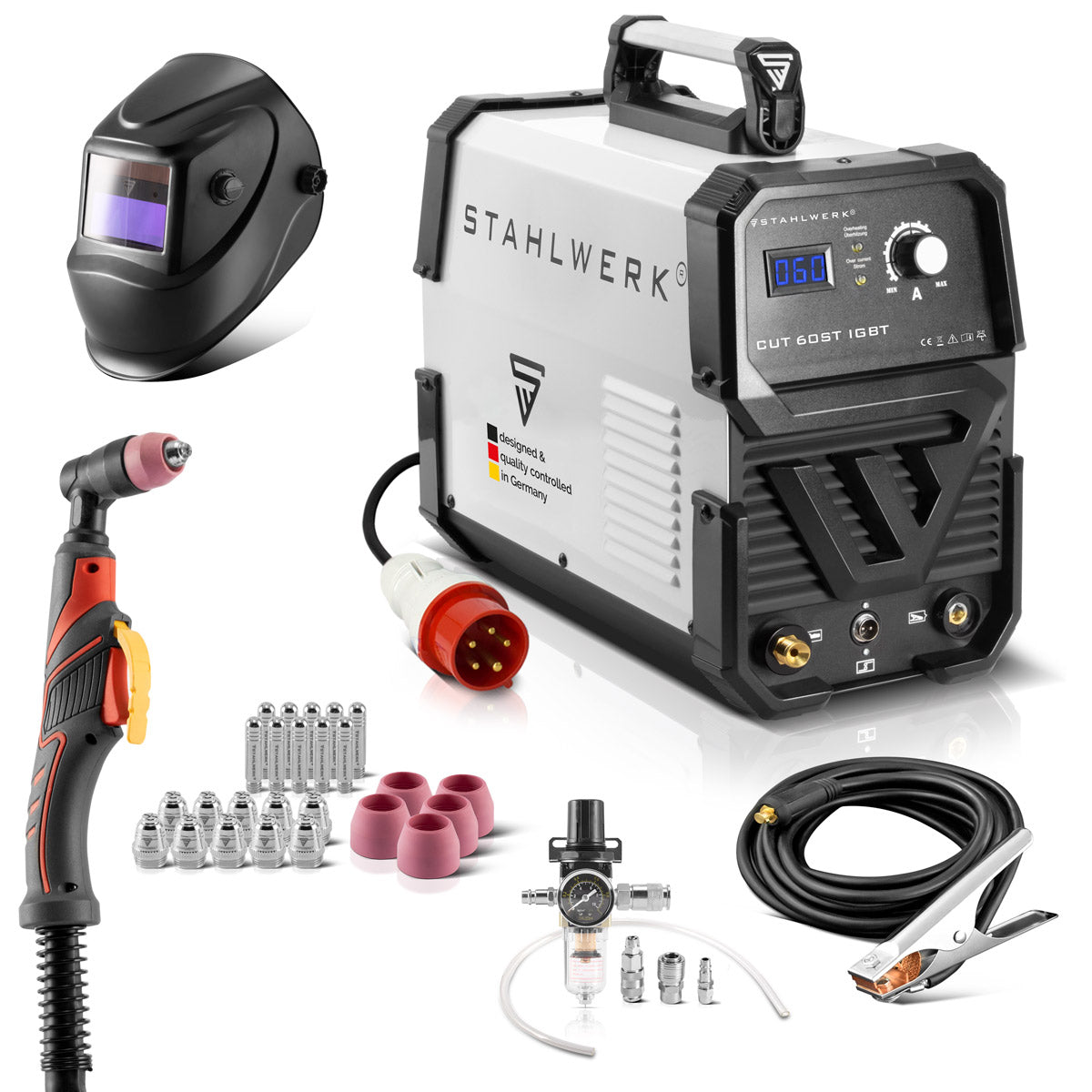 Steelworks plasma cutter cut 60 st IGBT - full equipment / plasma cutting device with HF ignition