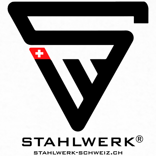 STAHLWERK-SCHWEIZ Premium BIO Hoodie Kapuzenpullover Kapuzenpulli / Sweatjacke in weiss mit Logoprint - diverse Grössen