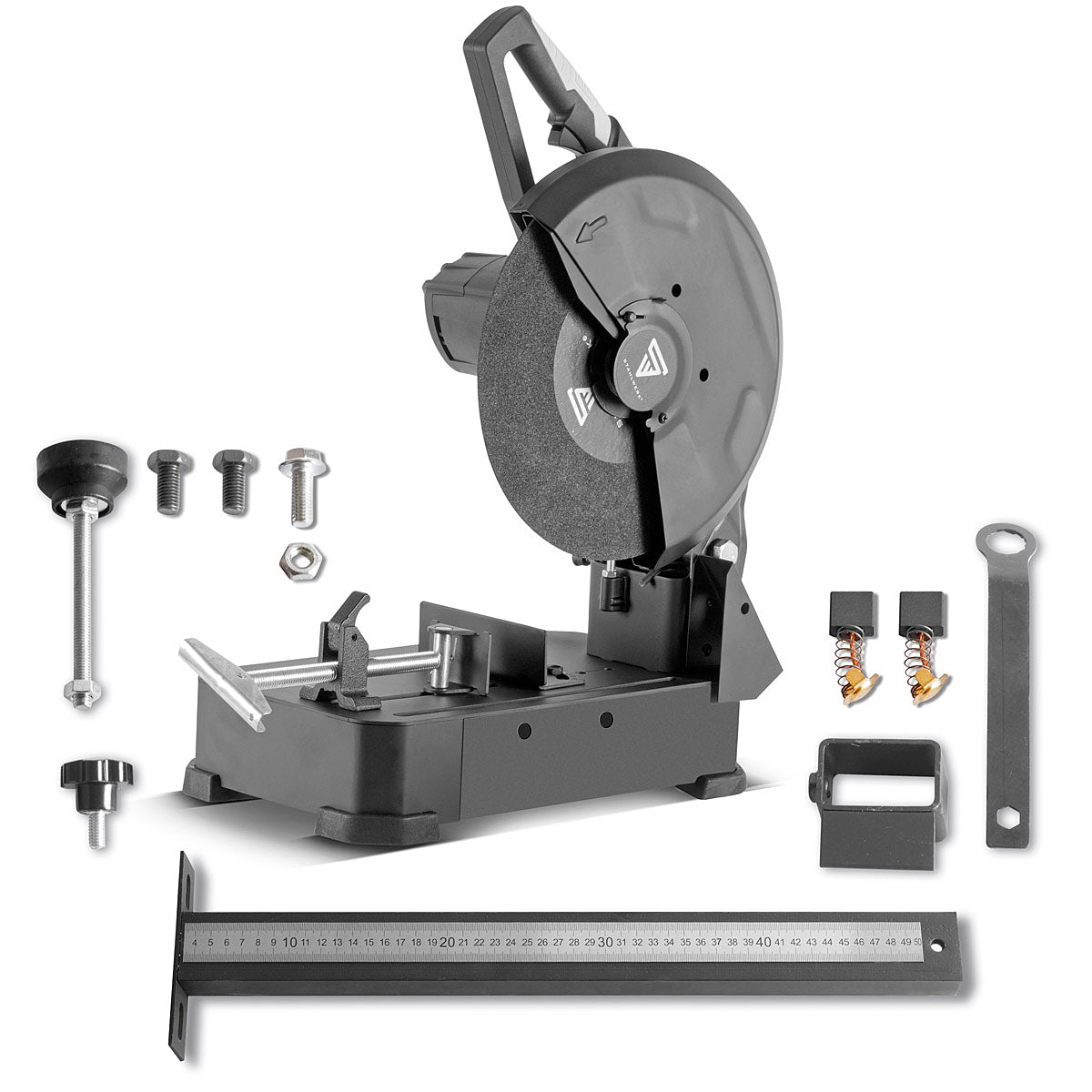 STAHLWERK Metall-Trennsäge MT-3000 ST Kappsäge / Gehrungssäge / Metallsäge mit 2.800 Watt und einer maximalen Drehzahl von 3.600 U/min zum Schneiden von Stahl, NE-Metallen, Eisen- sowie Guss-Profilen