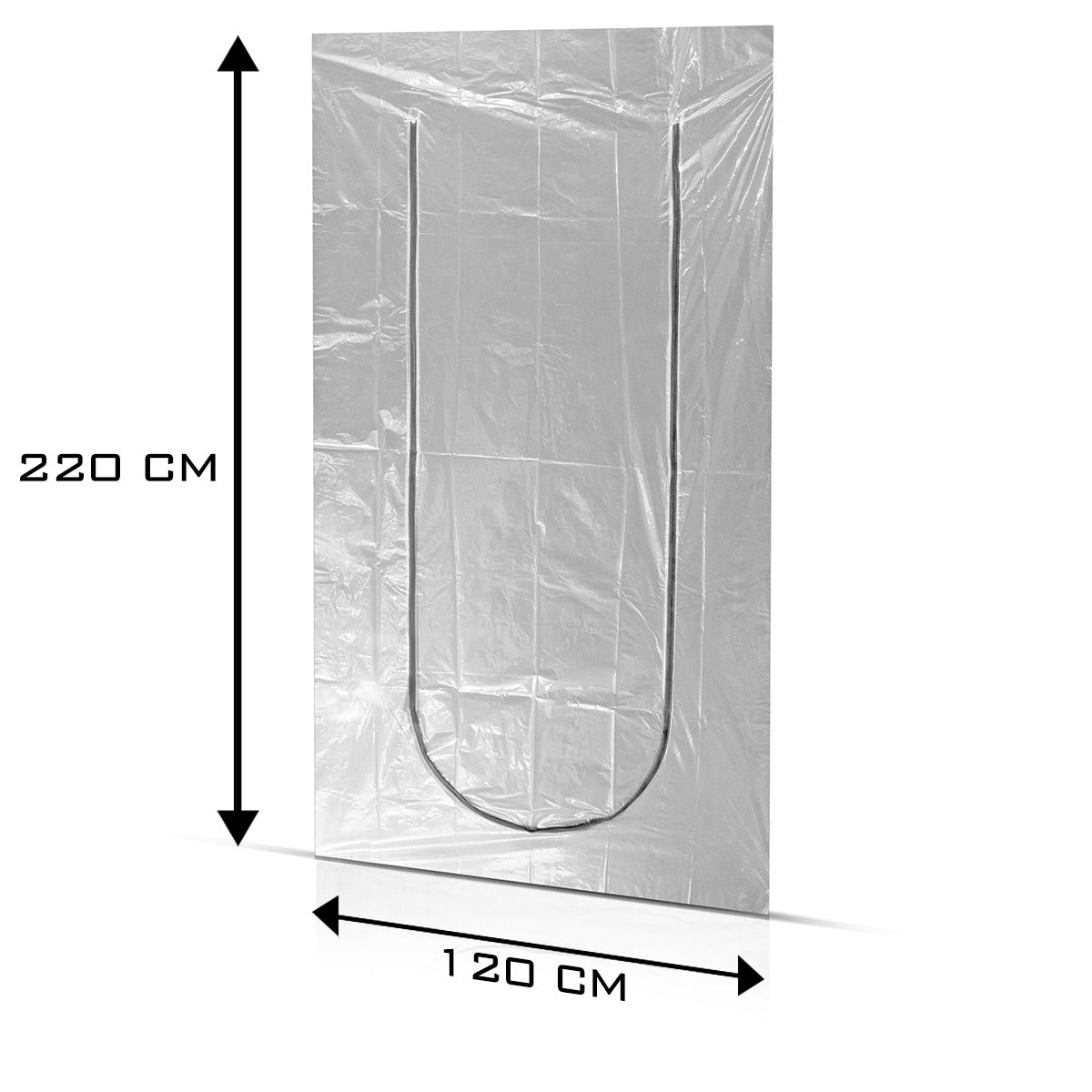 Stahlwerk Staub protection door 2 Set U-shape dust door / dirt lock / dust curtain with an integrated zipper