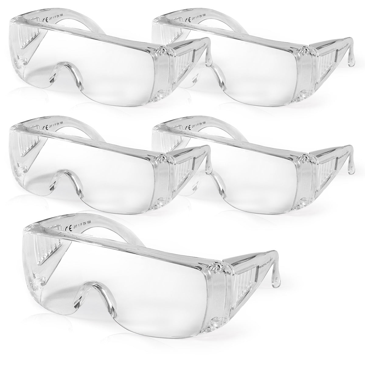 Steelworks scratch -resistant safety glasses in the 5 -Set Upbrill / Perfect Supplement to Occupational Safety Equipment