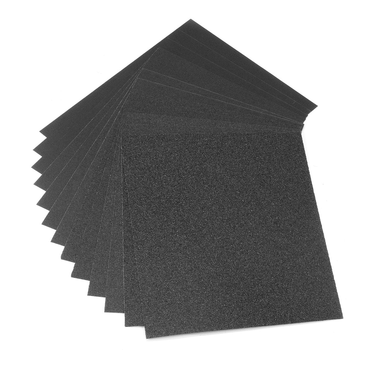 STAHLWERK Schleifpapier 12er Set 230 x 280 mm Siliziumcarbid-Schmirgelpapier | Schleifpads | Schleifmittel mit 60 | 80 | 100 | 120 | 180 | 240 Körnung zum Schleifen und Polieren