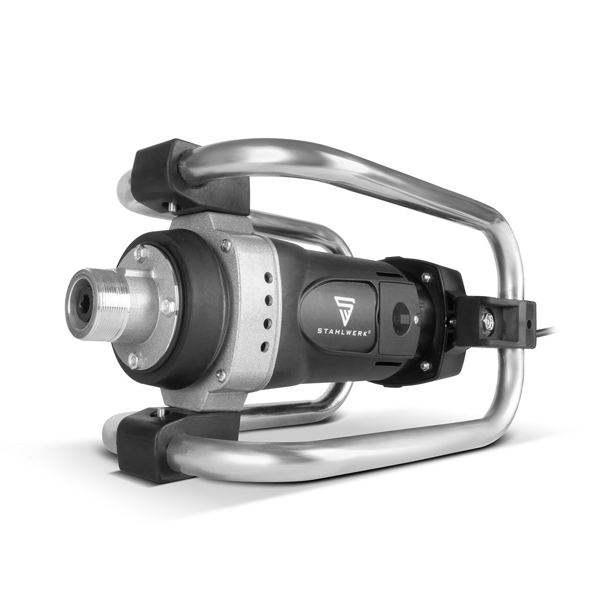 STAHLWERK BR-1600 ST Betonverdichter | 1.600 Watt mit 19.000 U/min | Starker Betonrüttler | Flaschenrüttler für 35 / 45 mm Rüttelflasche | Innnenrüttler für Wände, Decken, Fundamente