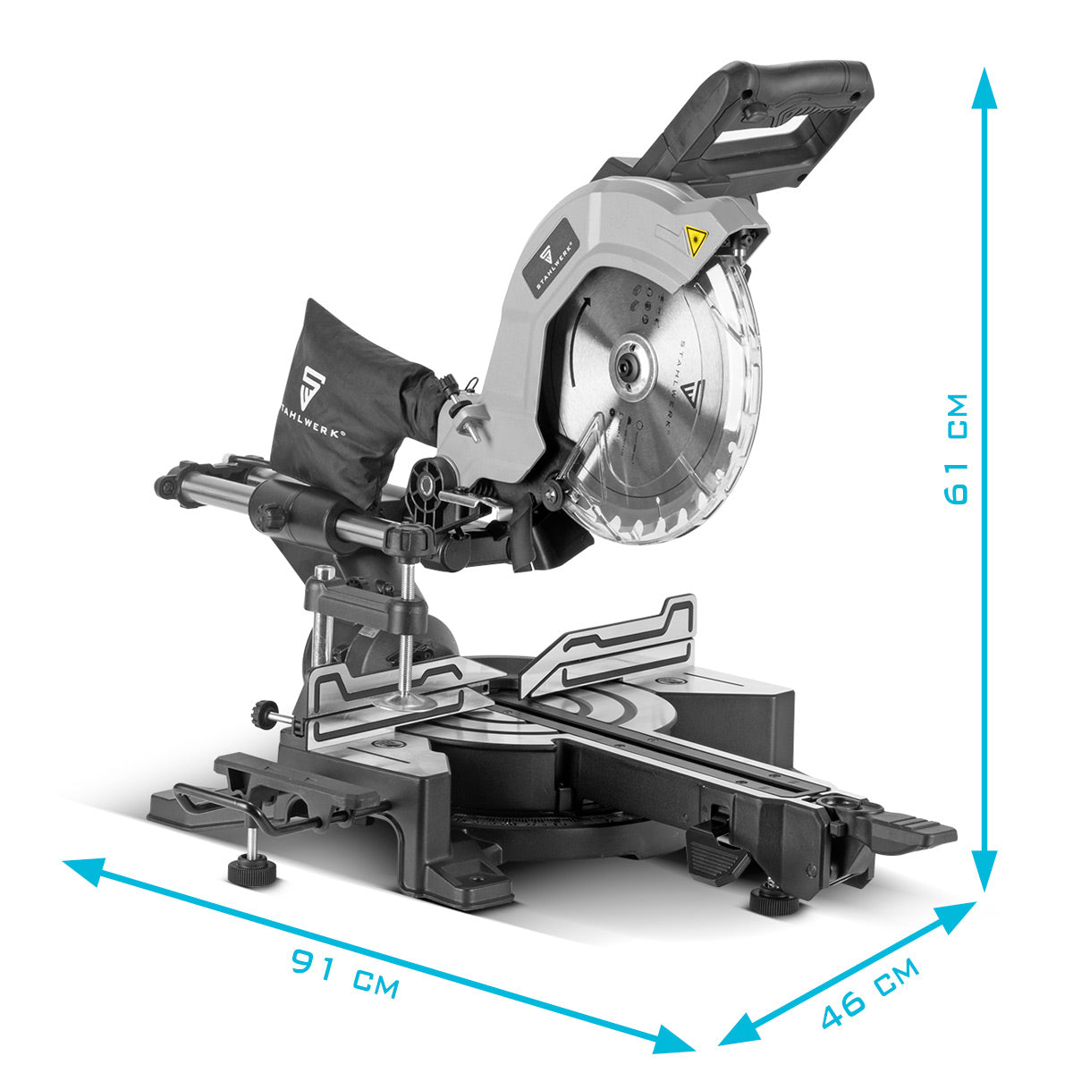 Stahlwerk Kappsawe CPM-254 ST Gerginlik Testere | Mirscape Testere | 2.100 W gücüne sahip dairesel testere, 254 mm hassas testere bıçağı dahil olmak üzere döner lazerle dönen her iki tarafta sürekli olarak 45 ° döndürüldü