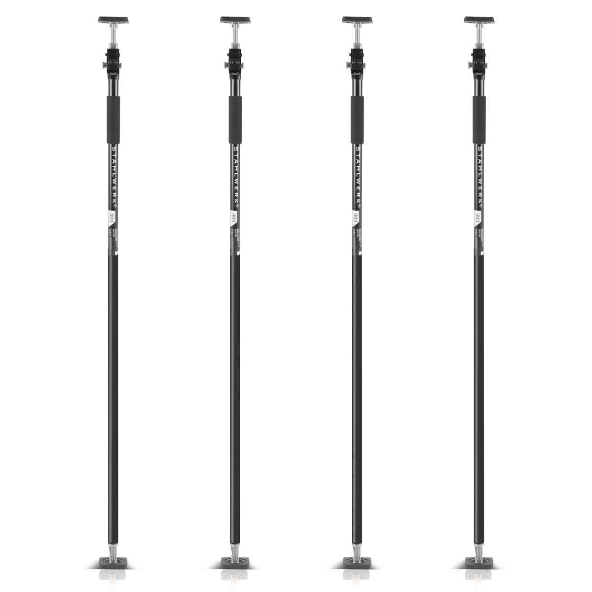 Steelworks assembly support | Baustützen MH-290 ST 4 Set 160-290 cm, 40 kg load capacity, robust ceiling support | Telescopic support | Tension support