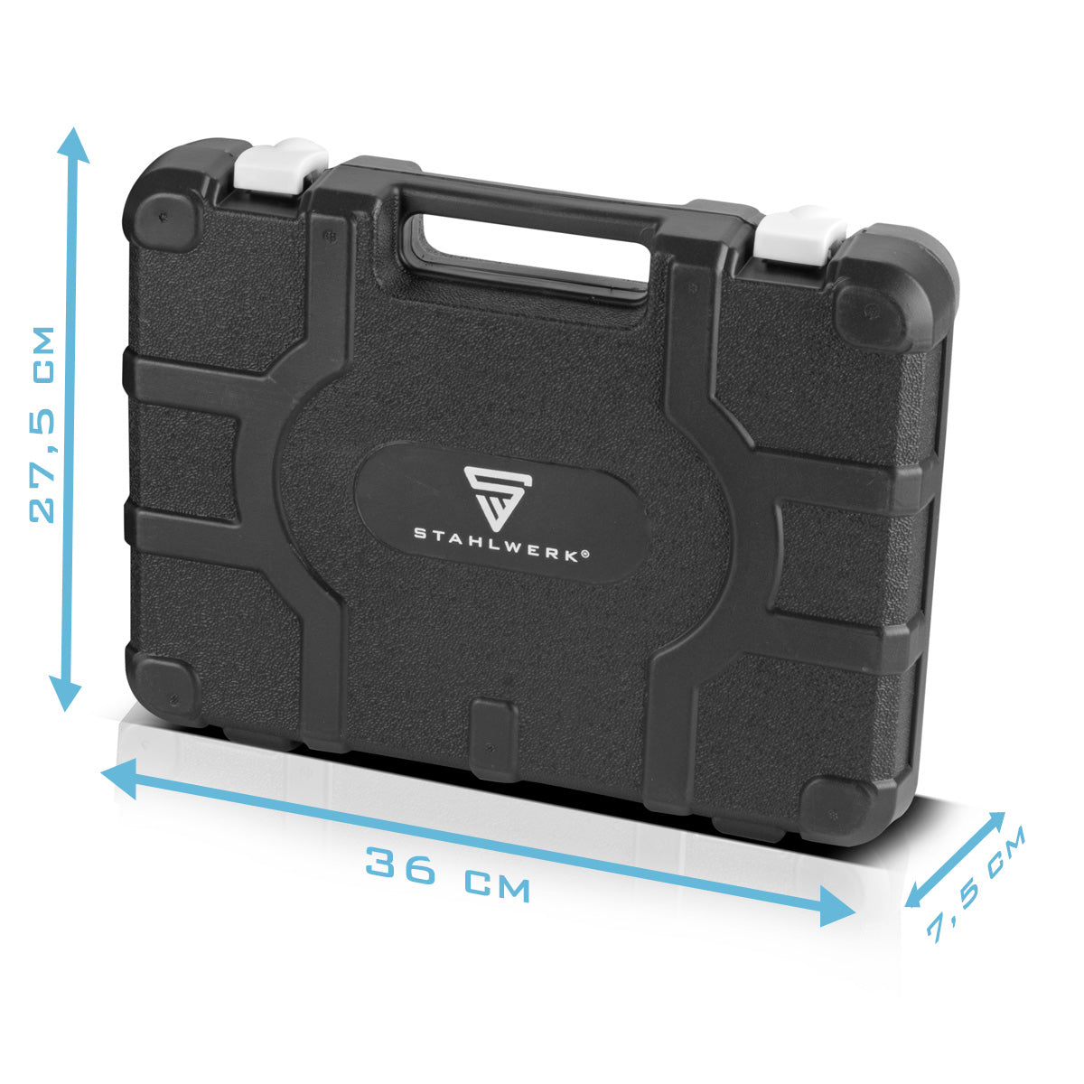 Steelworks DIY WILLER SET HTS-45 ST Tool case | Tool Box | Tool box with a 44-part tool set made of screwdrivers, socket keys, pliers, hammer, saw, measuring tape, bit set and accessories