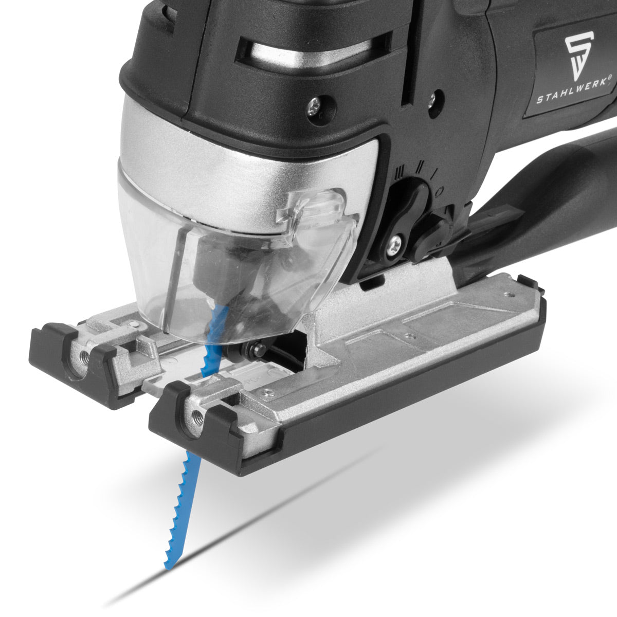 Stahlwerk stab saw JSB -750 ST with 700 W, 600 - 2,800 rpm and 45 ° inclination angle Electrical saw | Pendulum saws | Pendulum stroke saw with guide rail for sawing wood, metal and plastic