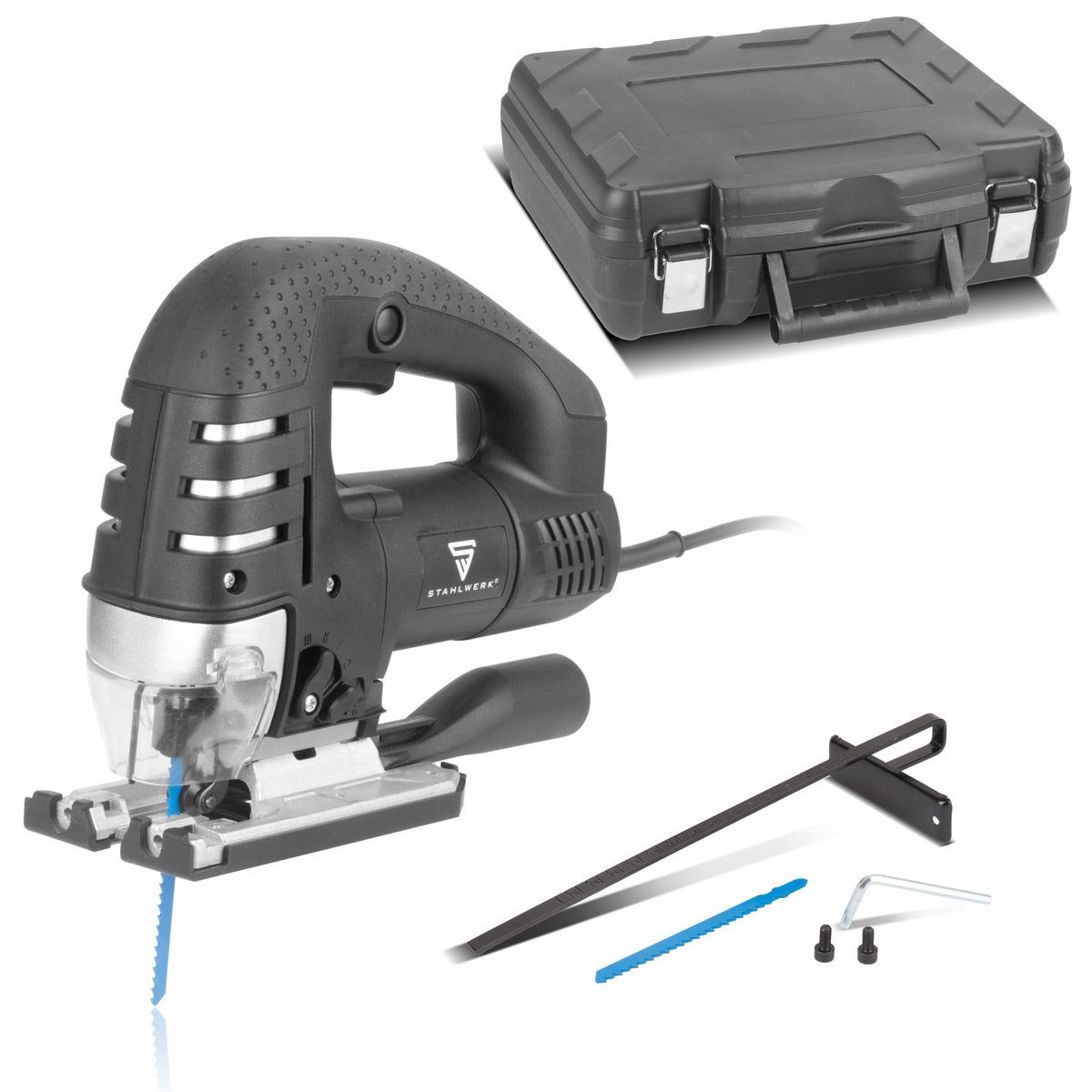 Stahlwerk stab saw JSB -750 ST with 700 W, 600 - 2,800 rpm and 45 ° inclination angle Electrical saw | Pendulum saws | Pendulum stroke saw with guide rail for sawing wood, metal and plastic