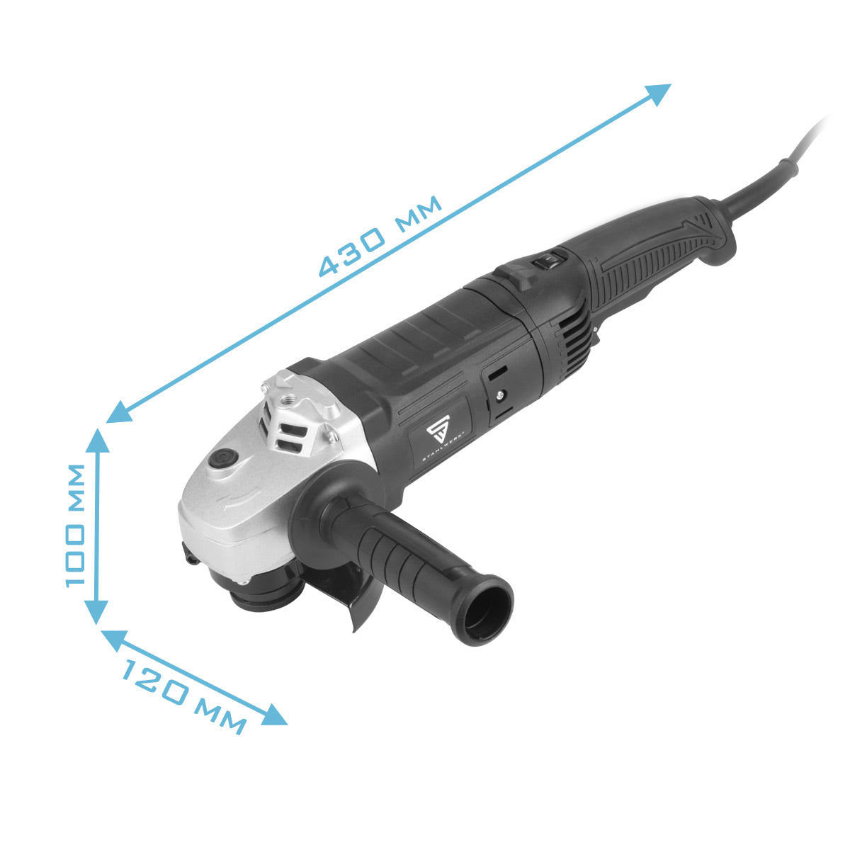 Smerigliatrice angolare in acciaio WS-1400 ST con 1.400 W e 2.800-9.500 giri / min per ⌀125 mm di macinazione e separazione dei dischi del separatore elettrico | Cutter di separazione | Macchina