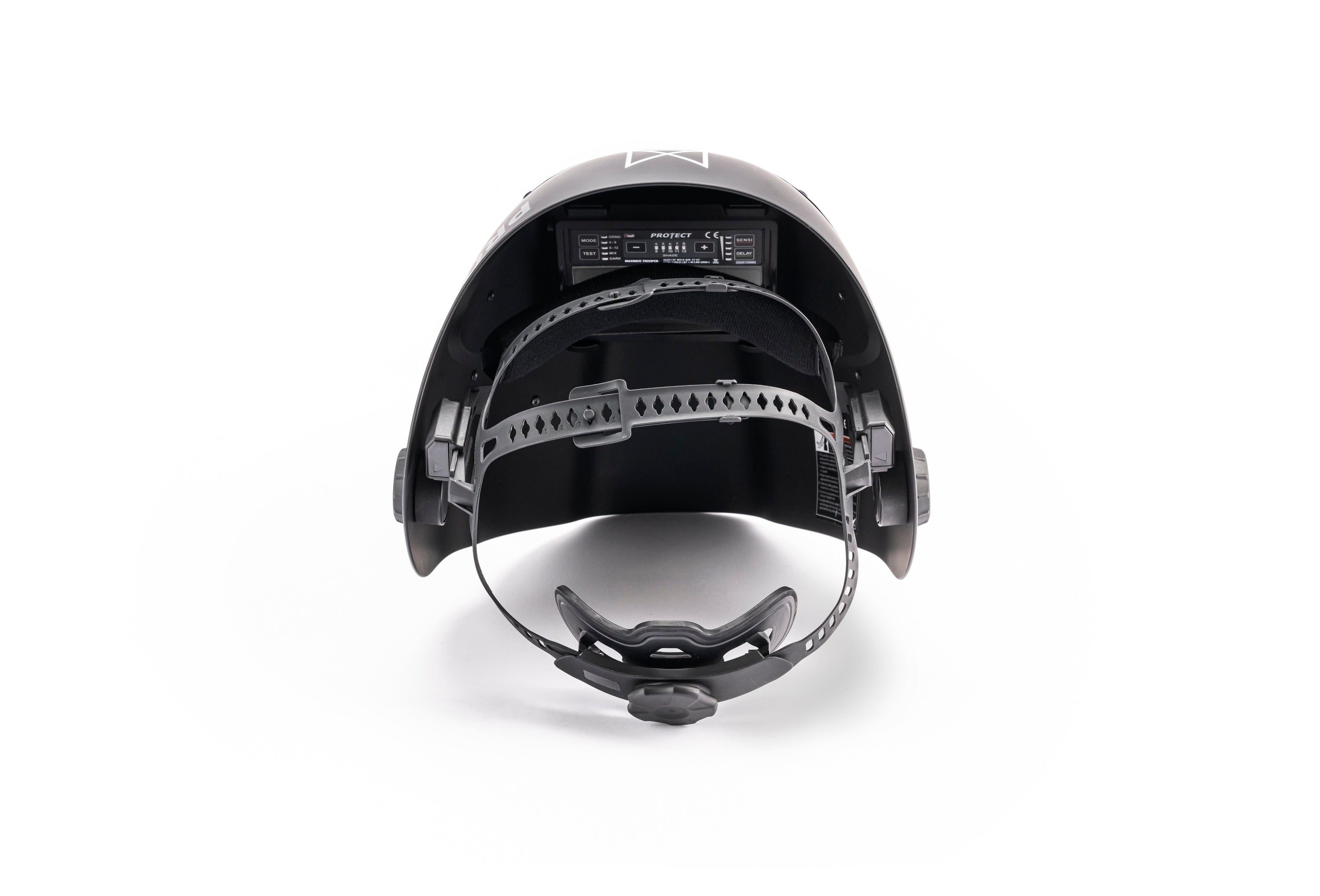 Laser-Schweisshelm MAXIMUS TROOPER, mit permanentem Laserschutz & ADF, ultraleicht, Hochtemperaturbeständige Aluschale bis 600°C