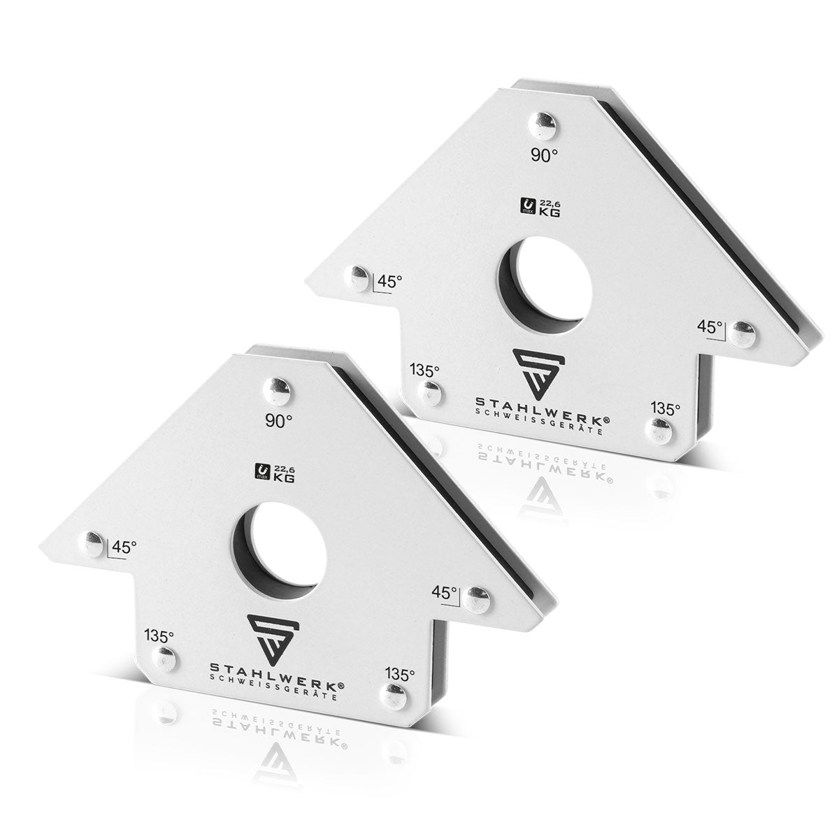 Moulin à acier 2 × angle magnétique des sueurs 22,6 kg / 50 lbs