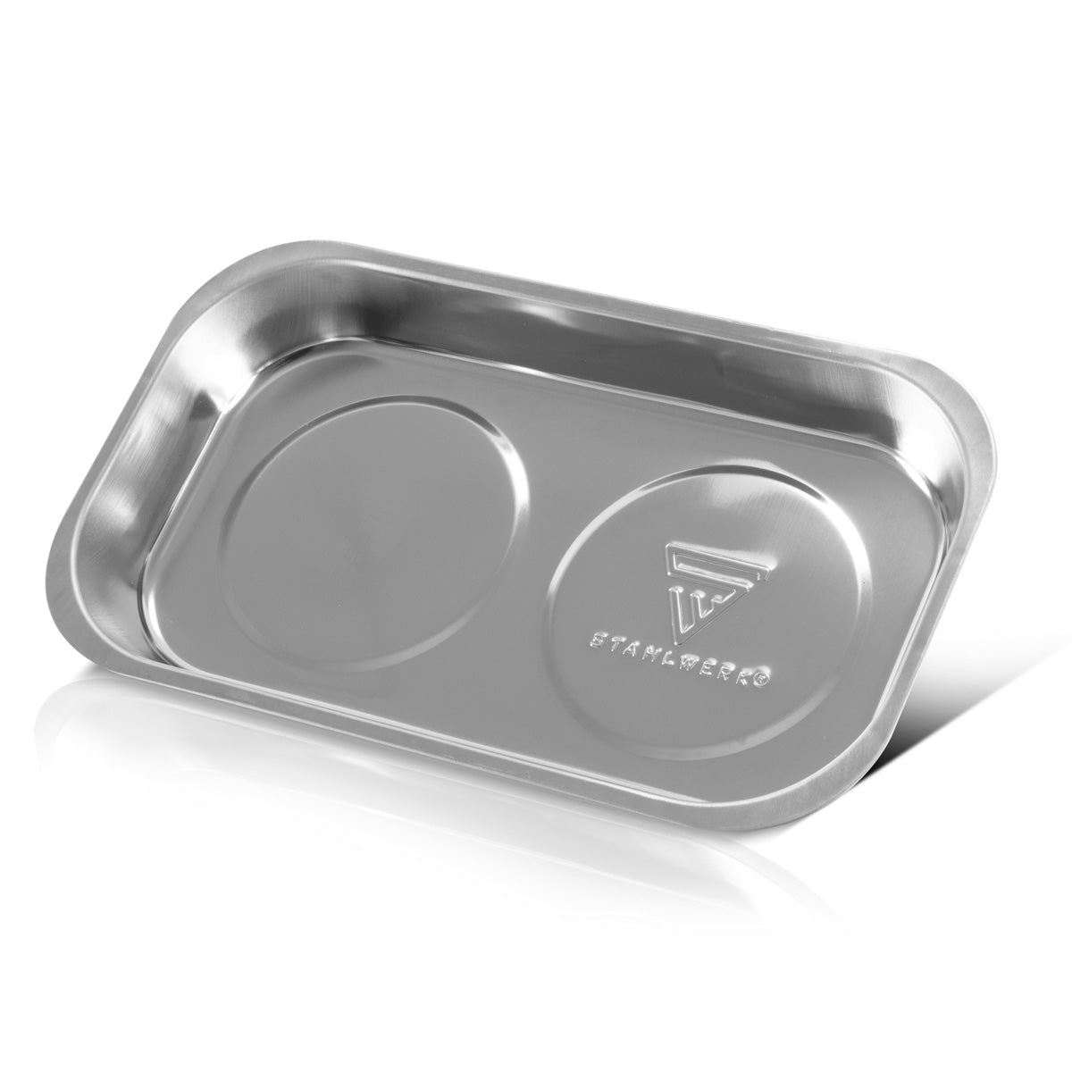 Stahlwerk Magnetschale MS-28 ST 237 x 136 x 28 mm Magnnet plate | Screw bowl | Habbit shell | Magnneta blind | Magnetic bowl made of stainless steel with strong adhesive power for screws, nails and tools