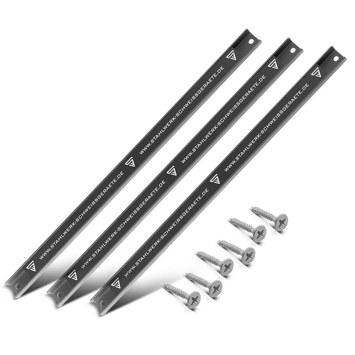 Steelworks magnetic strip MWZ-18 ST 3 Set 18 "| 45 cm toolbar | Magnetic shelf | knife strip | magnetic bracket | tool rail | magnetic tool holder with strong adhesive power for knives and tools