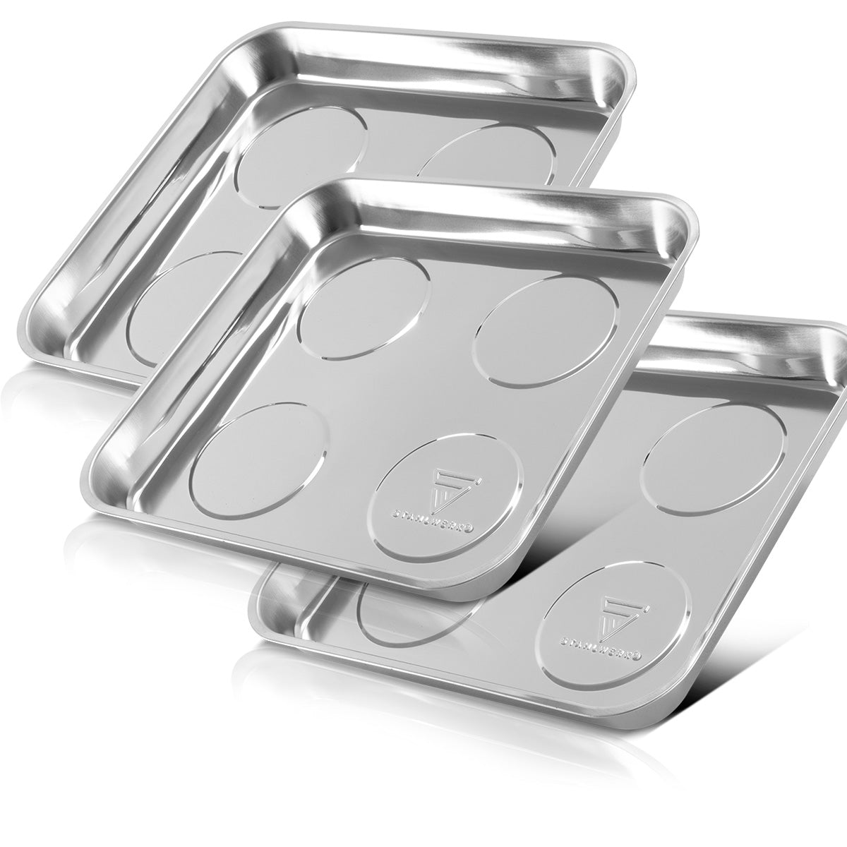 Steelwork Magnetic Chancele MS-30 ST 3 Set 270 x 292 x 30 mm magnetic plate | Screw bowl | Habbit shell | Magnneta blind | Magnetic bowl made of stainless steel with strong adhesive power for screws, nails and tools