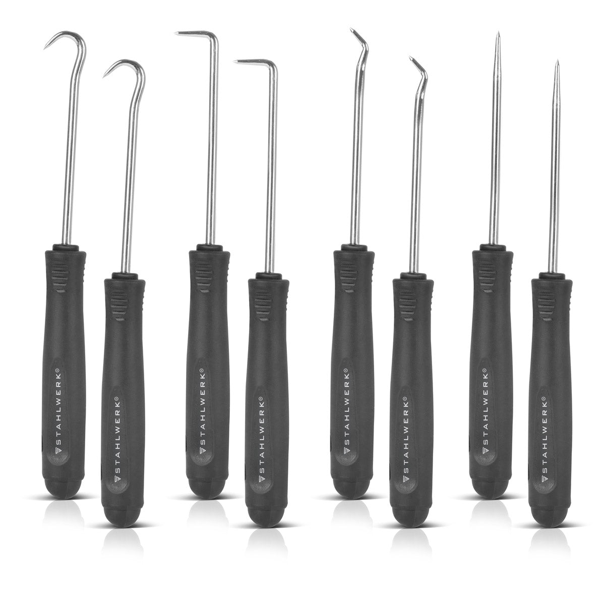 Stahlwerk hook tool set 8-part | Hook set | Pereal hooks | Sealing hooks | Pick set | Precision hook | O-ring tool for removing and using sealing rings