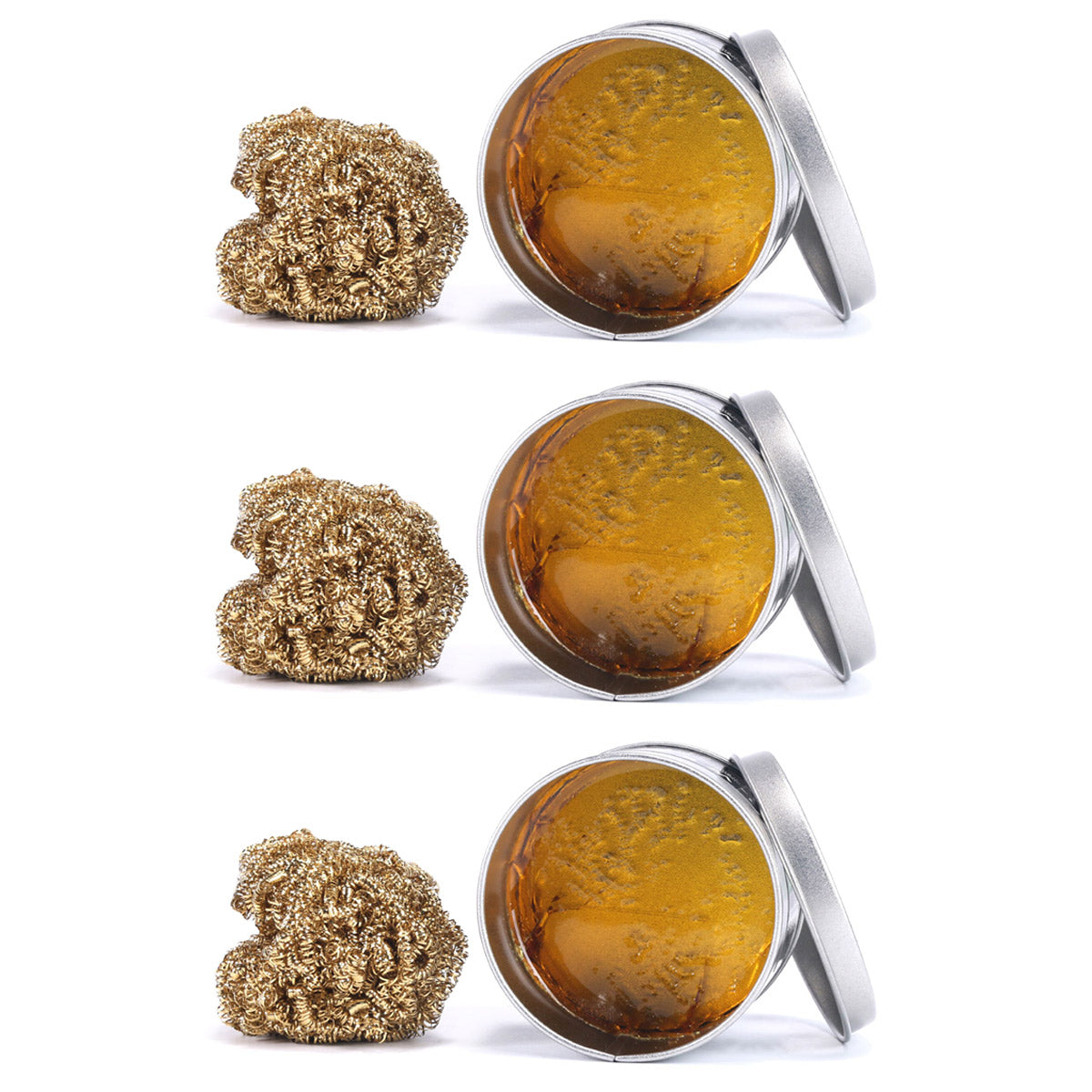 STAHLWERK 3 x Lötkolbenspitzen-Reiniger 20 g zur effektiven Reinigung