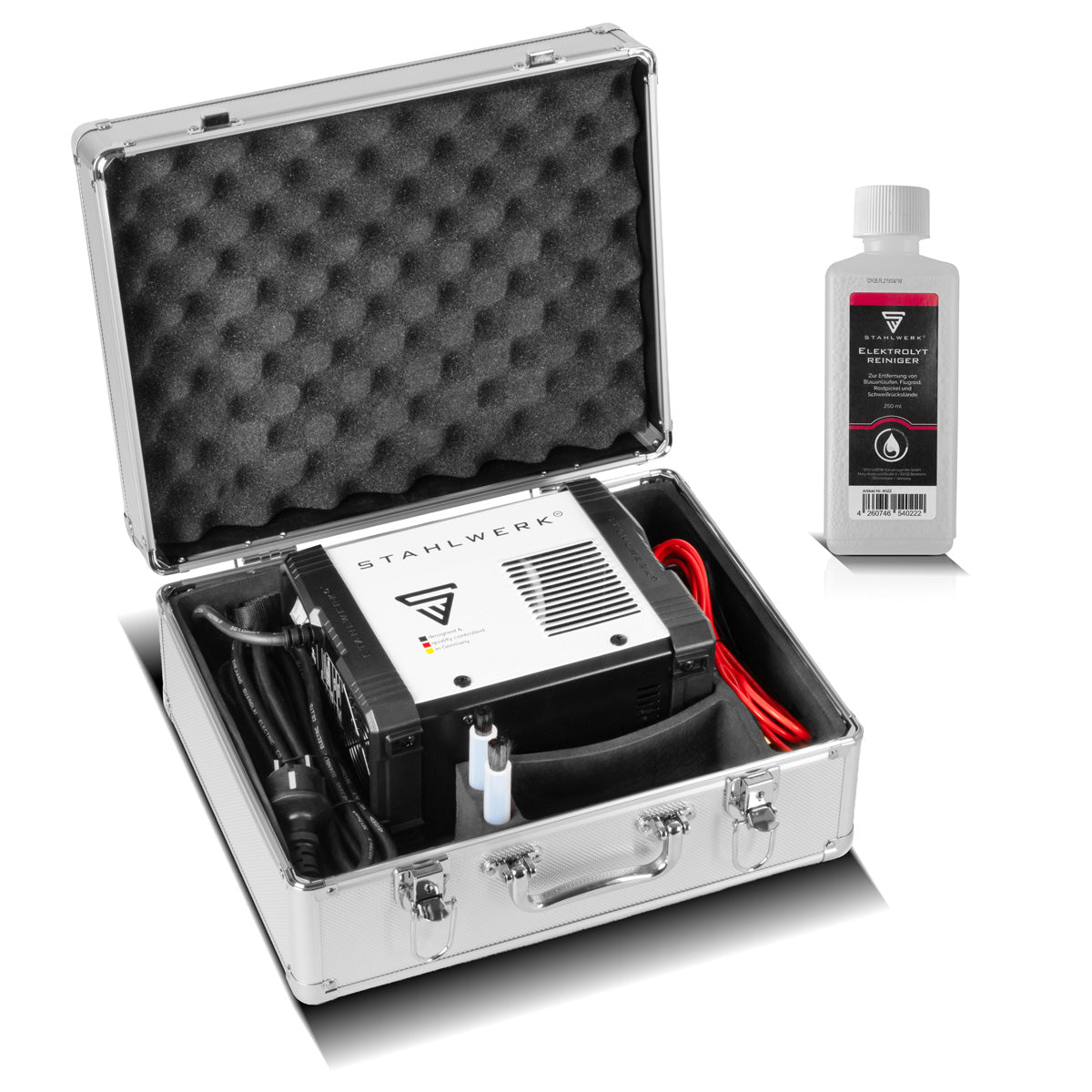 STAHLWERK SRG 300 Pro | Elektrochemisches Schweißnaht-Reinigungsgerät mit 10-30 A | Kompakt und leistungsstark | Elektrolyt -Schweißnaht-Beizgerät zu Passivierung und Schweißnahtveredelung