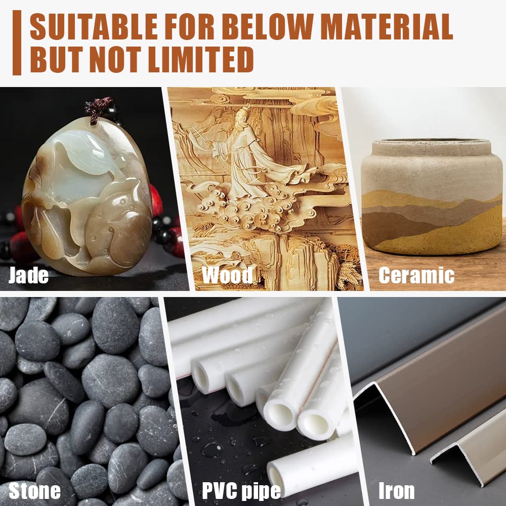 USB-Gravierstift Zubehör 20 Stück Diamant Fräser Set Universell