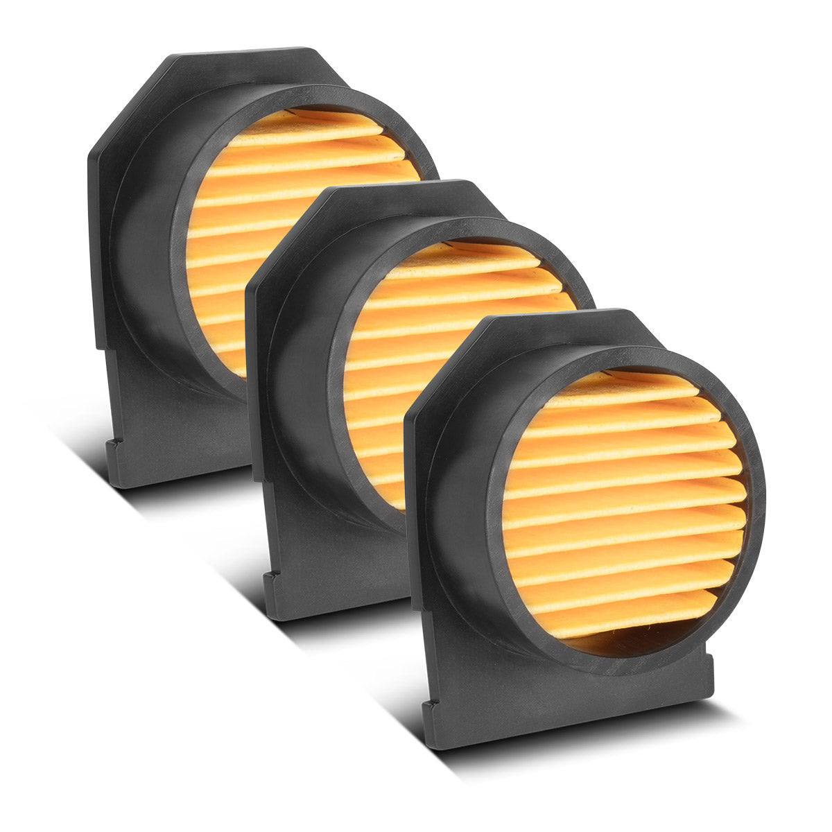 مجموعة STAHLWERK مكونة من 3 فلاتر هواء سحب للضواغط | فلتر بديل | فلتر الهواء | مرشح الشفط | مرشح الجسيمات | فلتر ضاغط مصمم بقوة 900 – 1450 واط