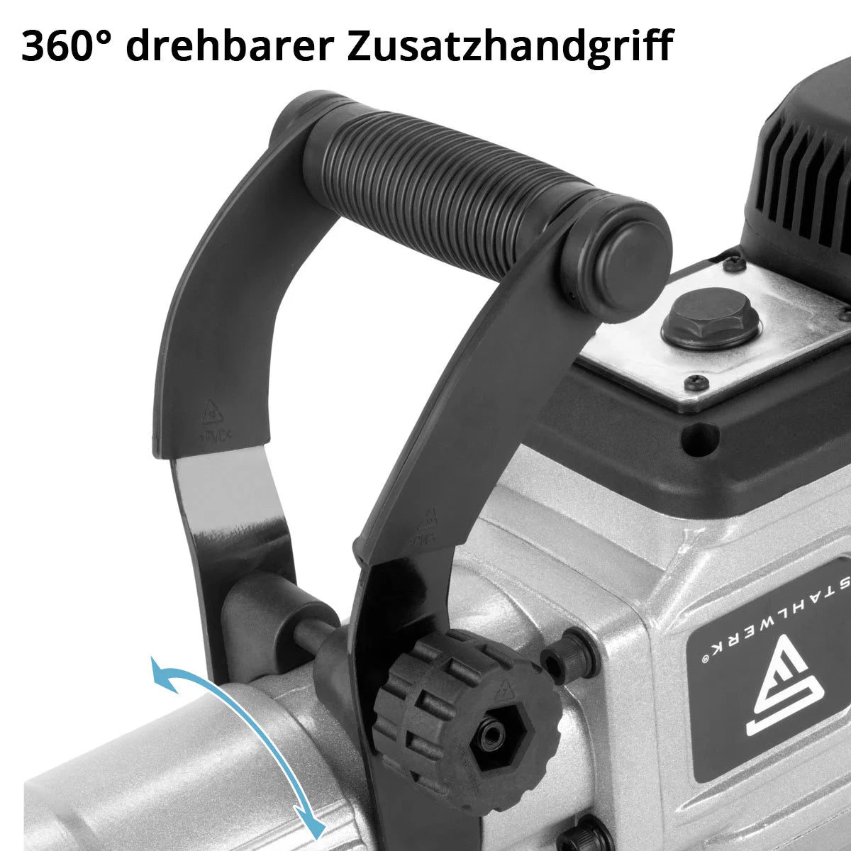 Hammer de demolición de acero AH-2200 St con 2,200 W de potencia, 2,100 golpes por minuto y 65 J Clipper Stemmhammer | Meißelhammer | Schlager | Bohrhammer | Martillo de demolición con cincel puntiagudo y plano