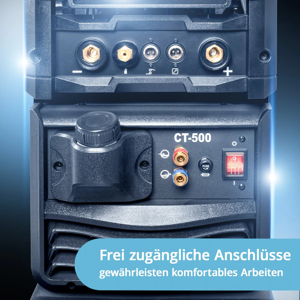 STAHLWERK Schweißgerät AC/DC WIG 315 Puls Pro – wassergekühltes 315 A Industrieschweißgerät mit 1,6 kW Wasserkühlung, AC/DC Puls, MMA/E-Hand, Spot, HF- und Lift-TIG-Zündung, digitales Display, 400 V