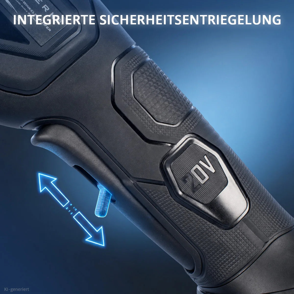 STAHLWERK Akku-Winkelschleifer WILLI | 20 Volt-System | 125 mm Scheibendurchmesser | M14 Spindel | Brushless | Akku zum Schleifen, Schneiden und Polieren