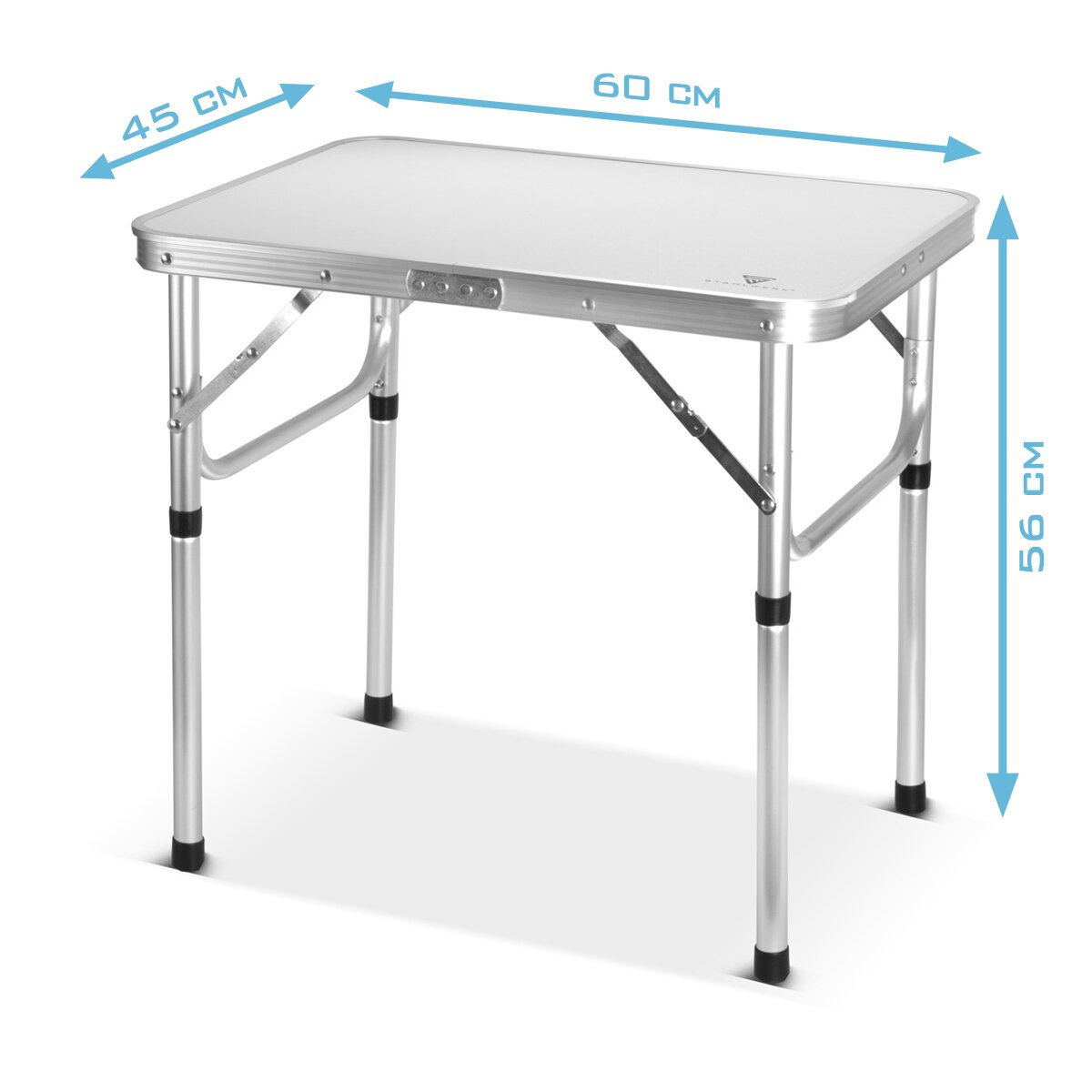 STAHLWERK Aluminium-Klapptisch 60 x 45 x 56 cm Campingtisch | Aluminiumtisch | Gartentisch | Campingmöbel | Falttisch | Picknicktisch