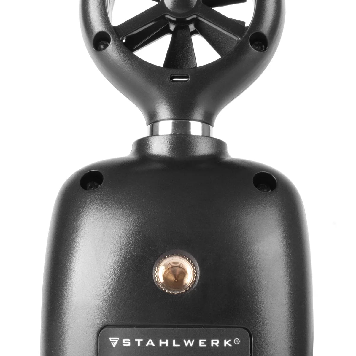 STAHLWERK Anemometer | Kompakter Luftgeschwindigkeitsmesser 30 m/s | Windmessgerät | Luftstrommesser | Präzise Messung von Windgeschwindigkeitsdaten | Digitales Lufttemperaturmessgerät mit LCD-Display