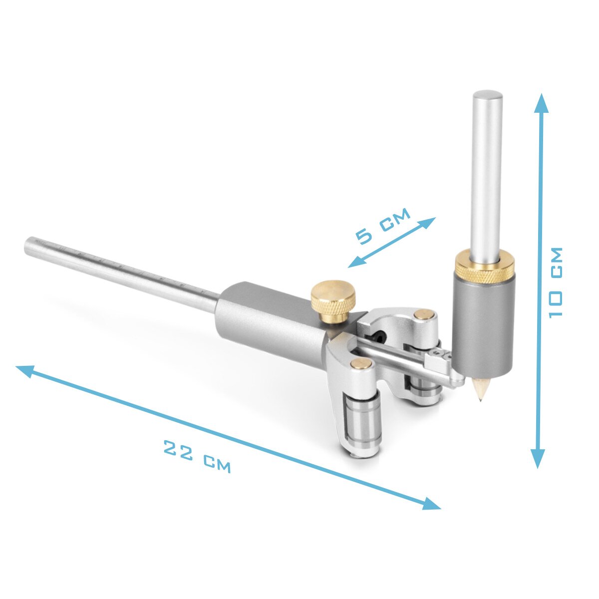 STAHLWERK Anreißwerkzeug | Markierungswerkzeug | Markierungslehre | Streichmaß | Parallel-Anreißer zum Anreißen, Markieren und Zeichnen paralleler Linien und Kreisformen