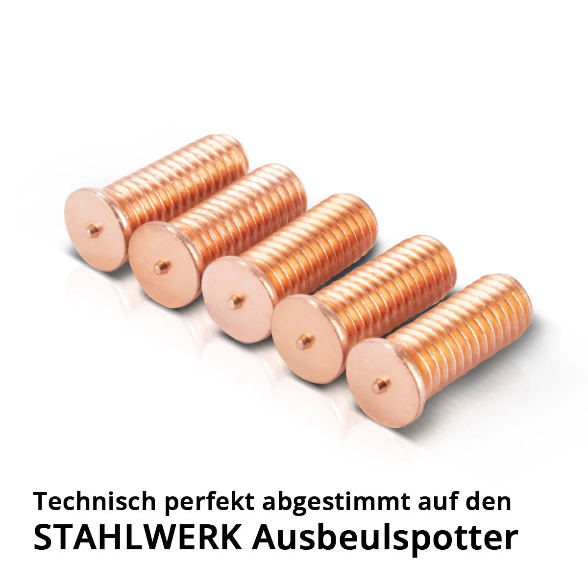 STAHLWERK 2 x Schweissbolzen M6 Gewinde 100er Set, Smart Repair Zubehör für Ausbeulspotter / Dellenlifter / Punktschweissgerät / Ausbeulwerkzeug zur professionellen Reparatur von Kfz Karosserien