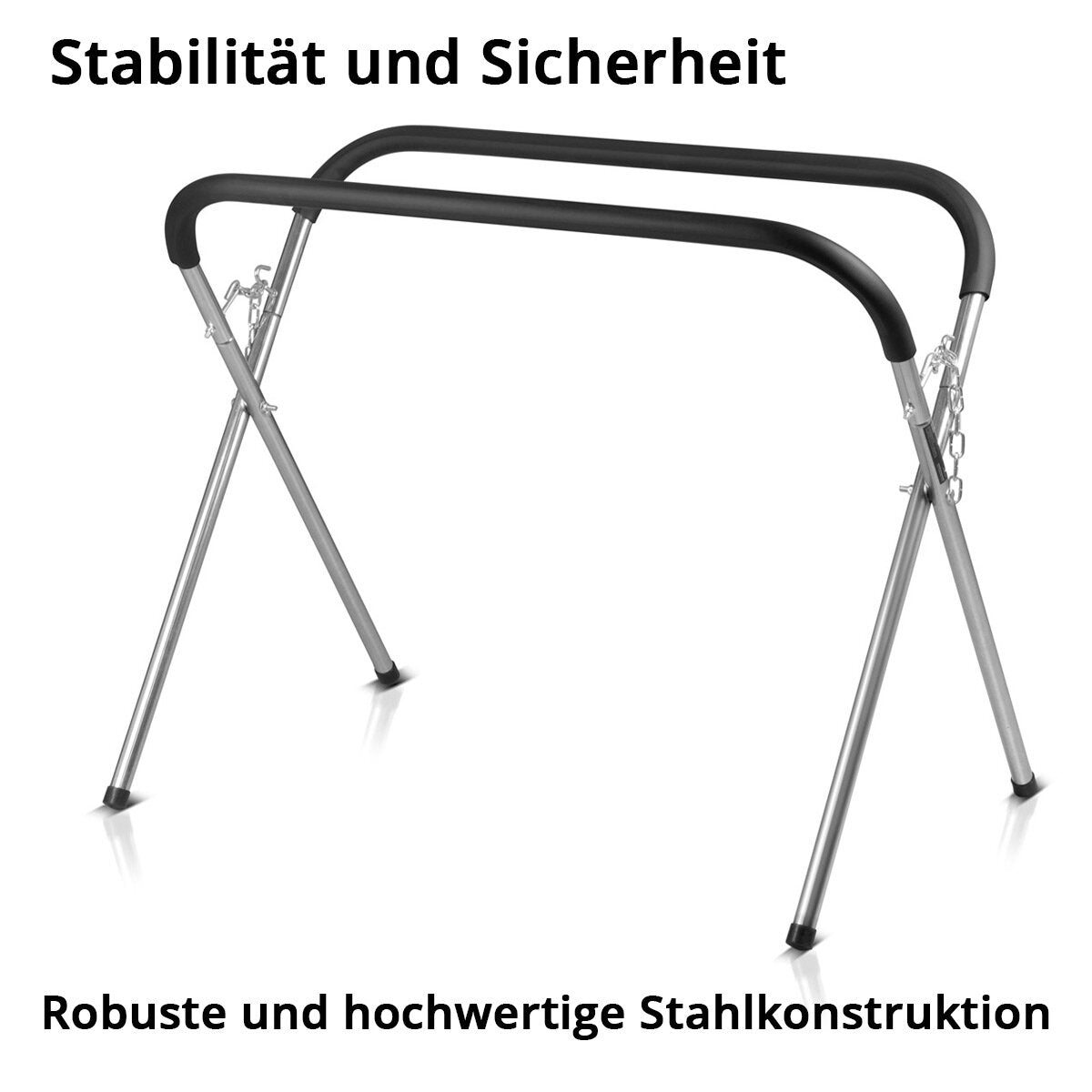 STAHLWERK Tragbarer Arbeitsständer TASP-220 ST | Windschutzscheibenständer faltbar | stabiler Reparaturständer aus Stahl mit PU-Schaumstoff | Scheibenbock | Autoreparatur | Kfz Reparatur | bis zu 220 kg Tragkraft