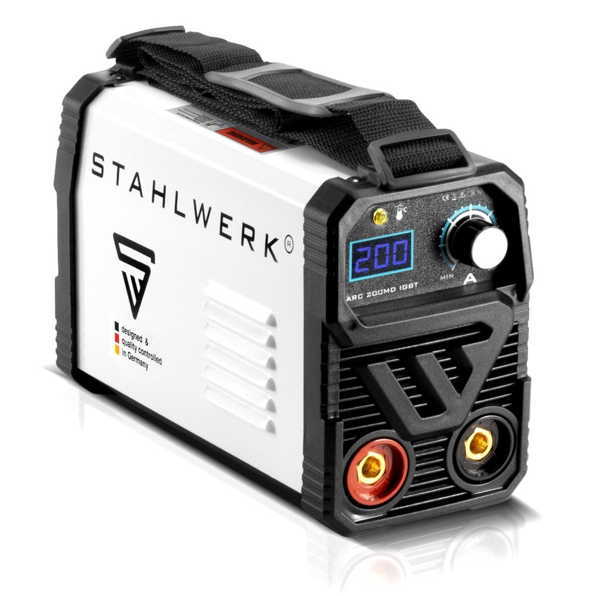 Stahlwerk ARC 200 MD welding machine Full equipment - DC MMA | E-hand | Lift-Tig inverter with 200 ampere, IGBT technology and single board, 7-year manufacturer guarantee