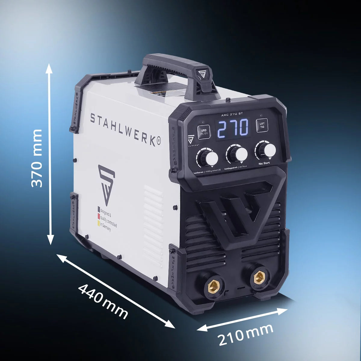 STAHLWERK Schweißgerät ARC-270 ST | E-Hand-Schweißgerät 270 A | MMA- Elektrodenschweißen | Lift-TIG Inverter 400 V | Integrierter Überhitzungsschutz | Smart-Kühlung | Intelligente Temperatursteuerung