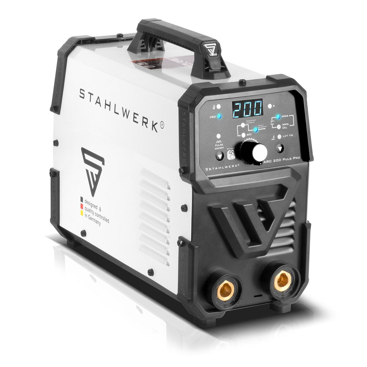 Stahlwerk ARC 200 pulse per full equipment electrode welding device, compact MMA | E-hand | Lift-Tig inverter with 200 amps, IGBT technology and pulse function