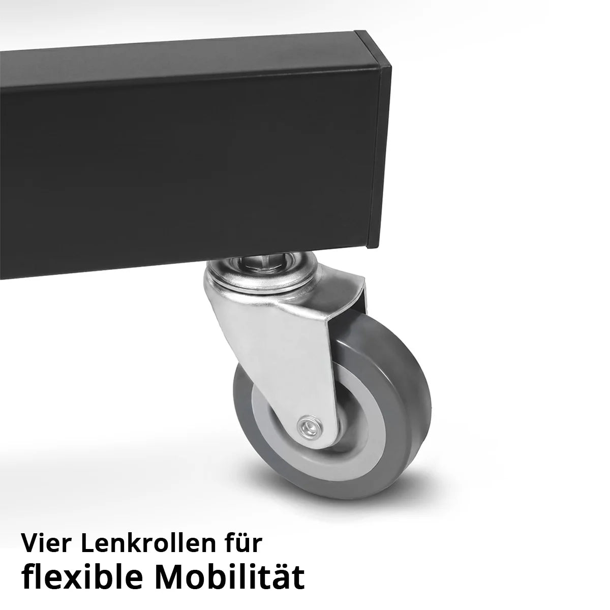 STAHLWERK Kfz-Wartungs- und Montagewagen mit Lenkrollen | Höhenverstellbarer Arbeitstisch | 87,3 – 125 cm | 100 kg Tragkraft | Mobile Werkbank | Ideal für Garage, Werkstatt, Autoreparatur und DIY