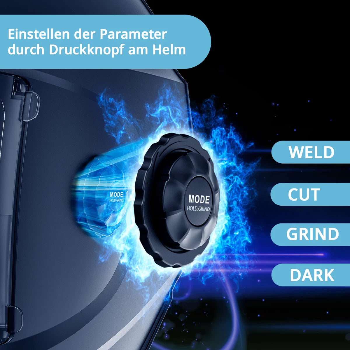 STAHLWERK 3-in-1 Automatik-Schweißhelm BOOSTER AIR | Schweißhelm mit Frischluftzufuhr | PAPR-System | True-Colour-Farbwiedergabe | Jobspeicher | Abdunkelung DIN 4 bis DIN 13 | Optische Klasse 1/1/1/2