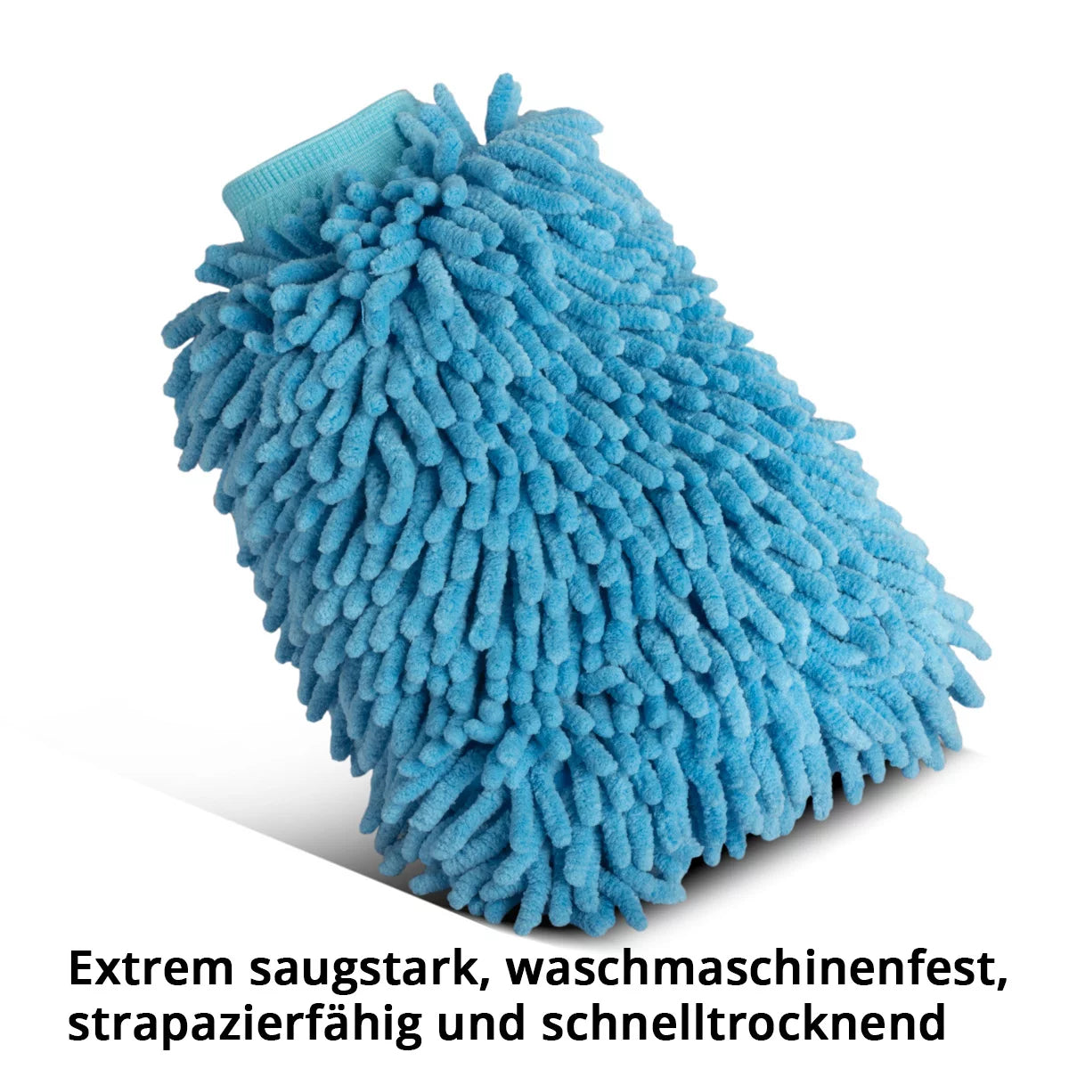 STAHLWERK Autowaschhandschuh im 5er Set 20 x 28 cm Chenille-Reinigungshandschuh | Mikrofaser-Schwamm | Mikrofaser-Tuch | Autoschwamm | Mikrofaser-Handschuh | Putzhandschuh