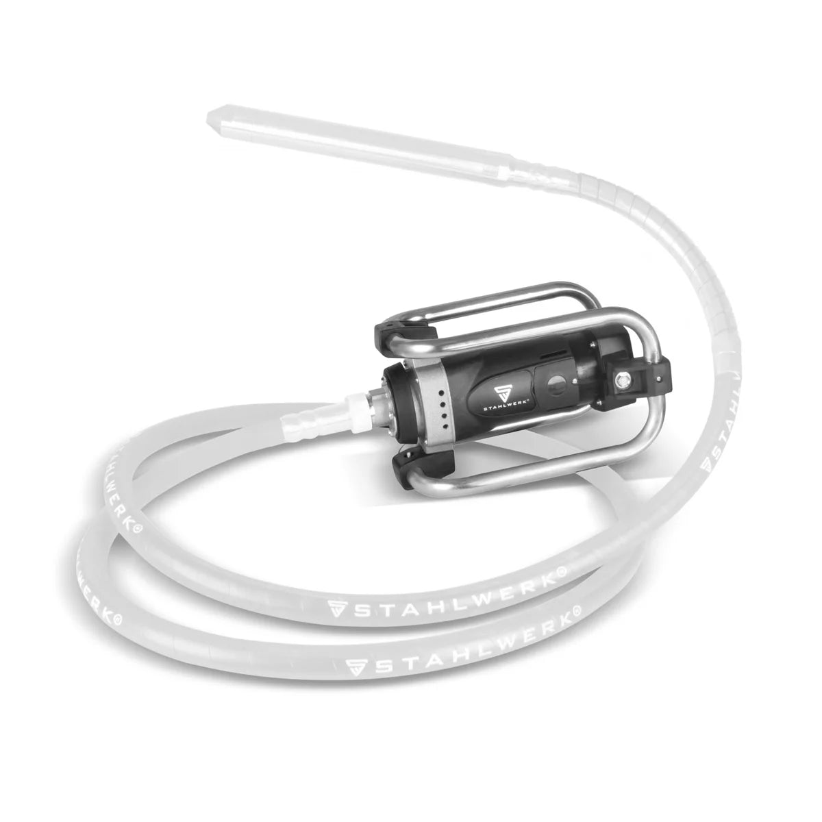 STAHLWERK BR-1600 ST Betonverdichter | 1.600 Watt mit 19.000 U/min | Starker Betonrüttler | Flaschenrüttler für 35 / 45 mm Rüttelflasche | Innnenrüttler für Wände, Decken, Fundamente