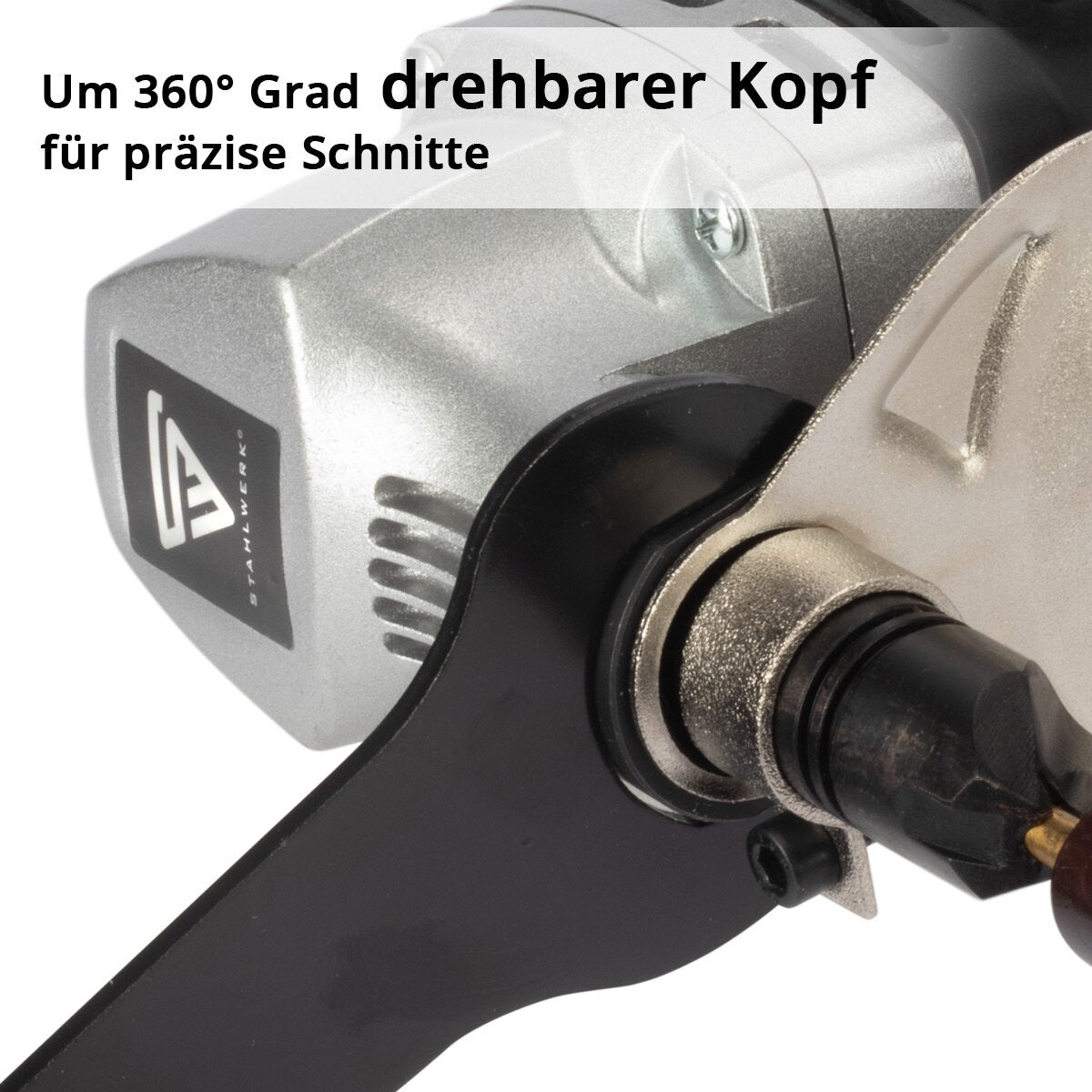 STAHLWERK Blechknabber BK-600 ST mit 600 W und 2.000 U/min bis 2,5 mm Schnitttiefe elektrische Blechschere | Blechschneider | Nibbler | Knabber | Blechschere | Metallknabber | Metallnibbler