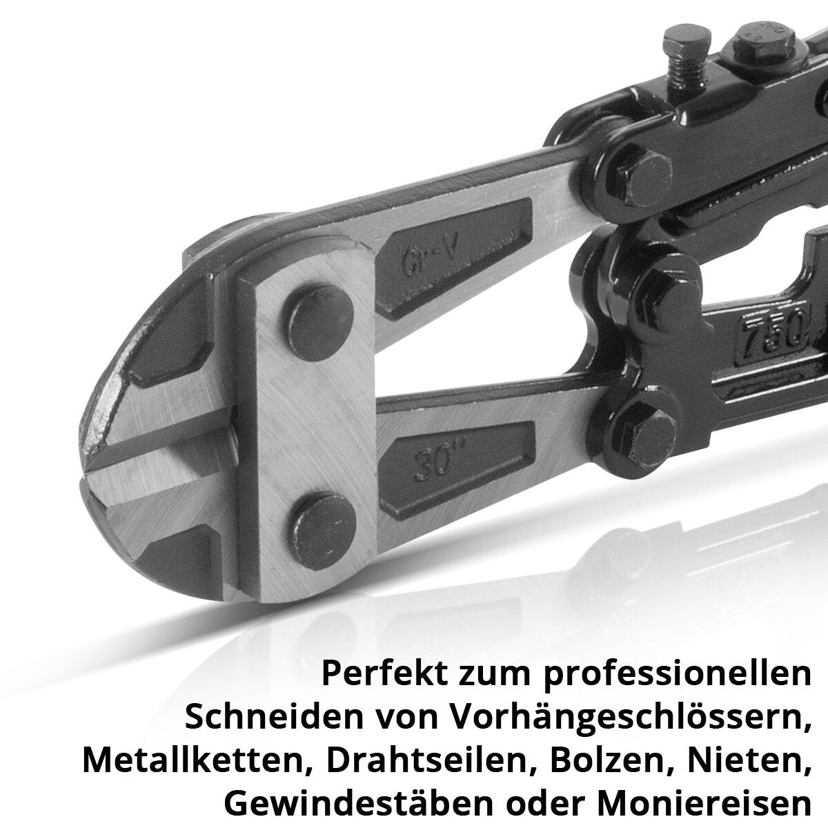 Stahlwerk Bolzenschneider 30 “Chrom-Vanadium Professional Bolt Scissors | Steel cutter | Mattenschneider | Construction steel scissors | Metal cutter with hardened cutting baking