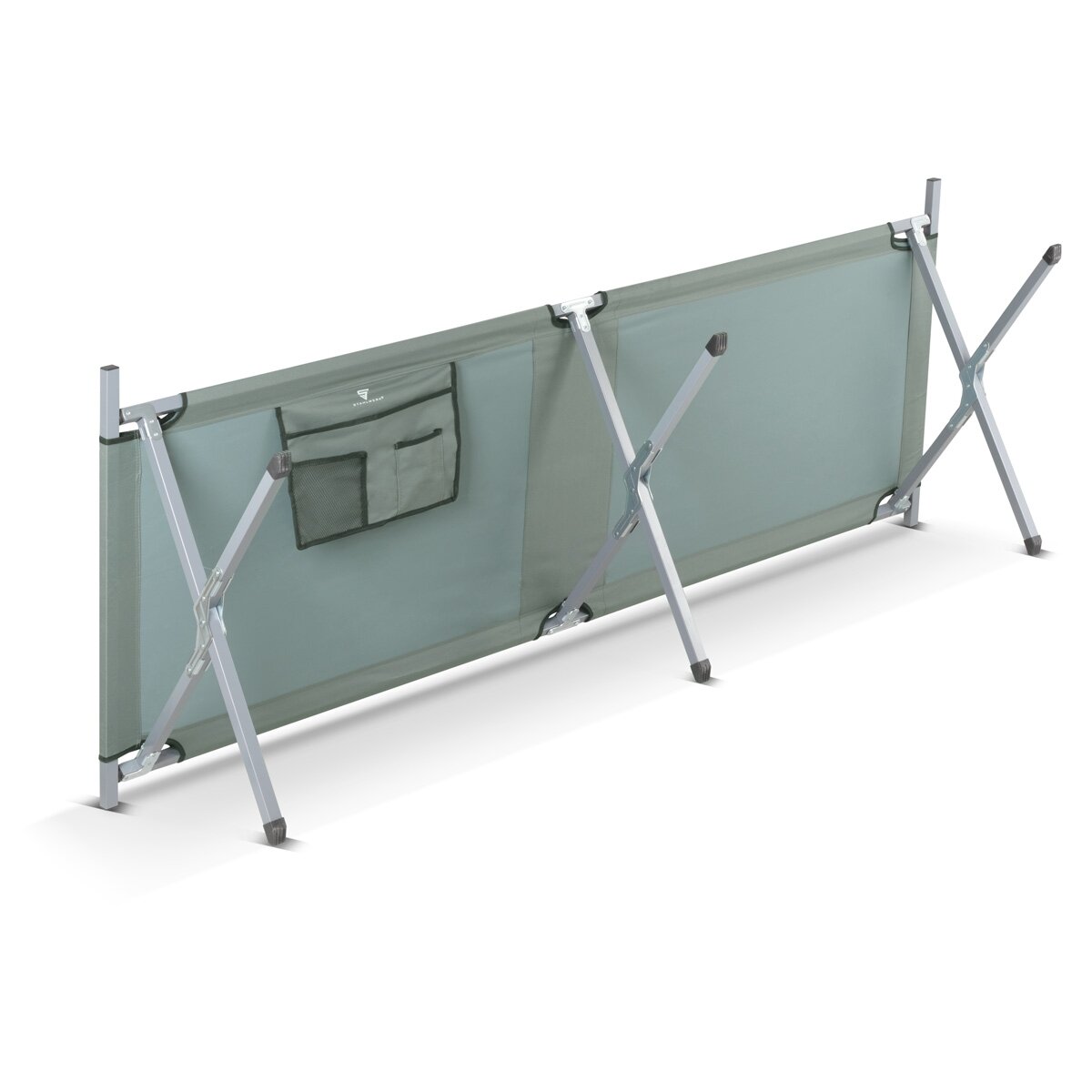 STAHLWERK Campingliege CL-190 ST klappbares Feldbett mit 150 kg Tragkraft 190 x 63 cm Campingbett | Klappbett | Faltbett | Klappliege | Gästebett | Faltliege mit Transporttasche